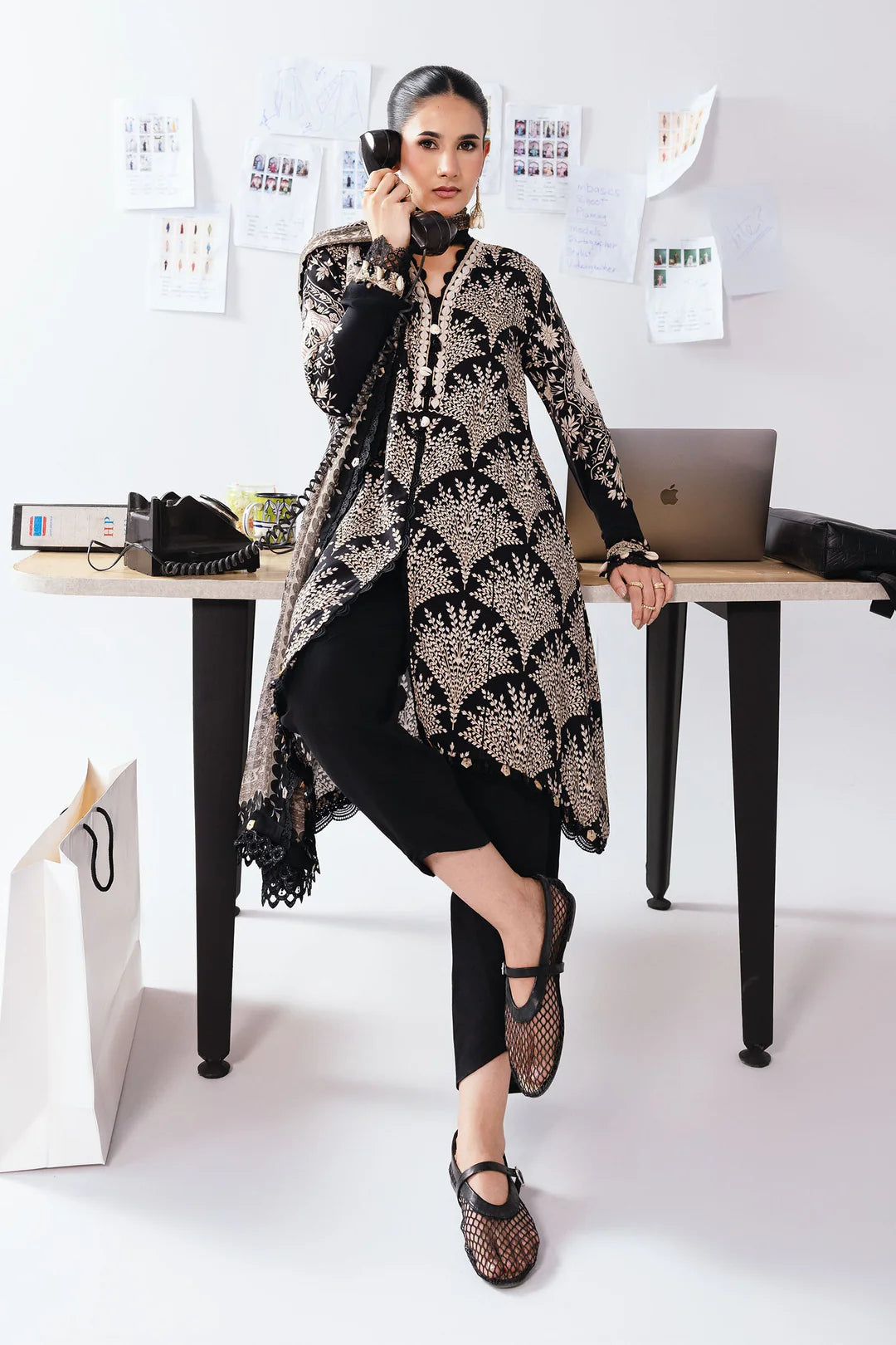 MB-CUS25-1108A | M Basic By Maria B Winter Unstitched Collection 2025