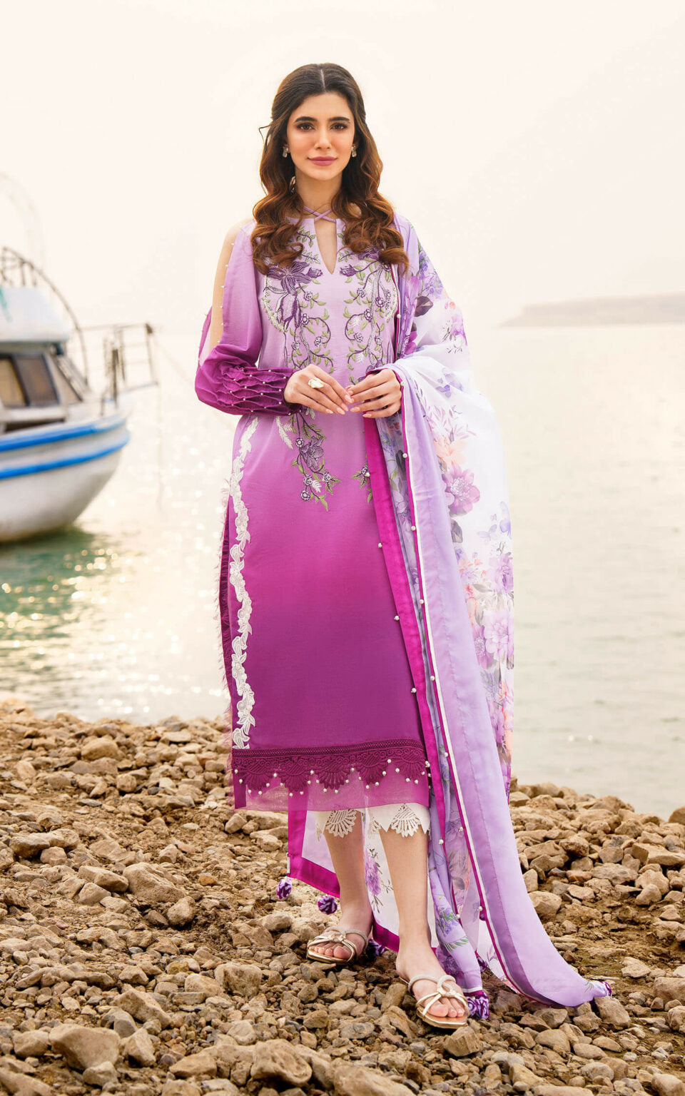 CALLA-U141M018 | Asifa & Nabeel | Meraki Summer Lawn Vol 1 2024