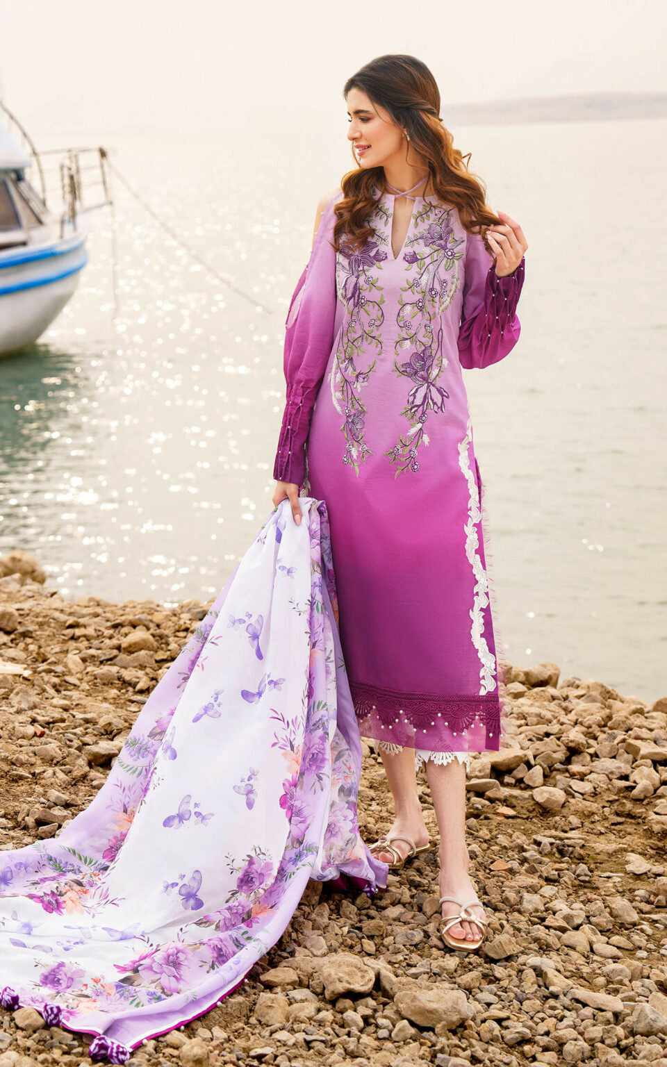 CALLA-U141M018 | Asifa & Nabeel | Meraki Summer Lawn Vol 1 2024
