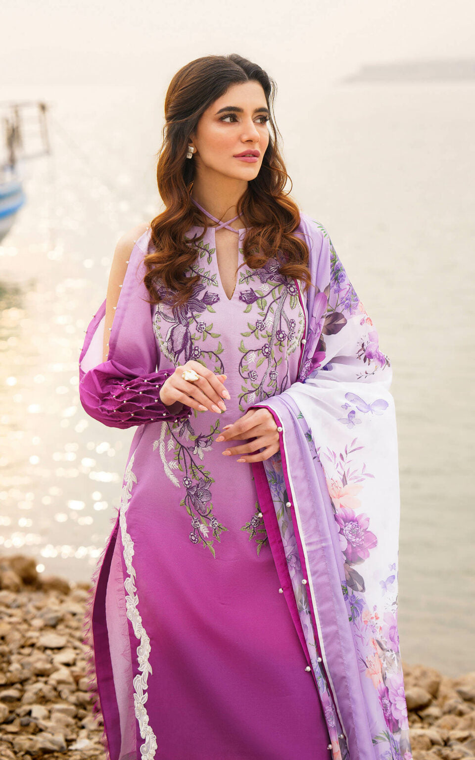 CALLA-U141M018 | Asifa & Nabeel | Meraki Summer Lawn Vol 1 2024