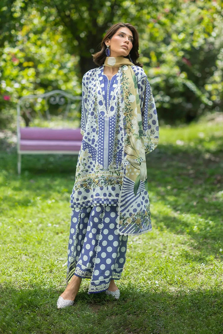 EPB-5A VIOLETTE | Elaf Premium  | Bridgerton Prints Lawn Collection 2026