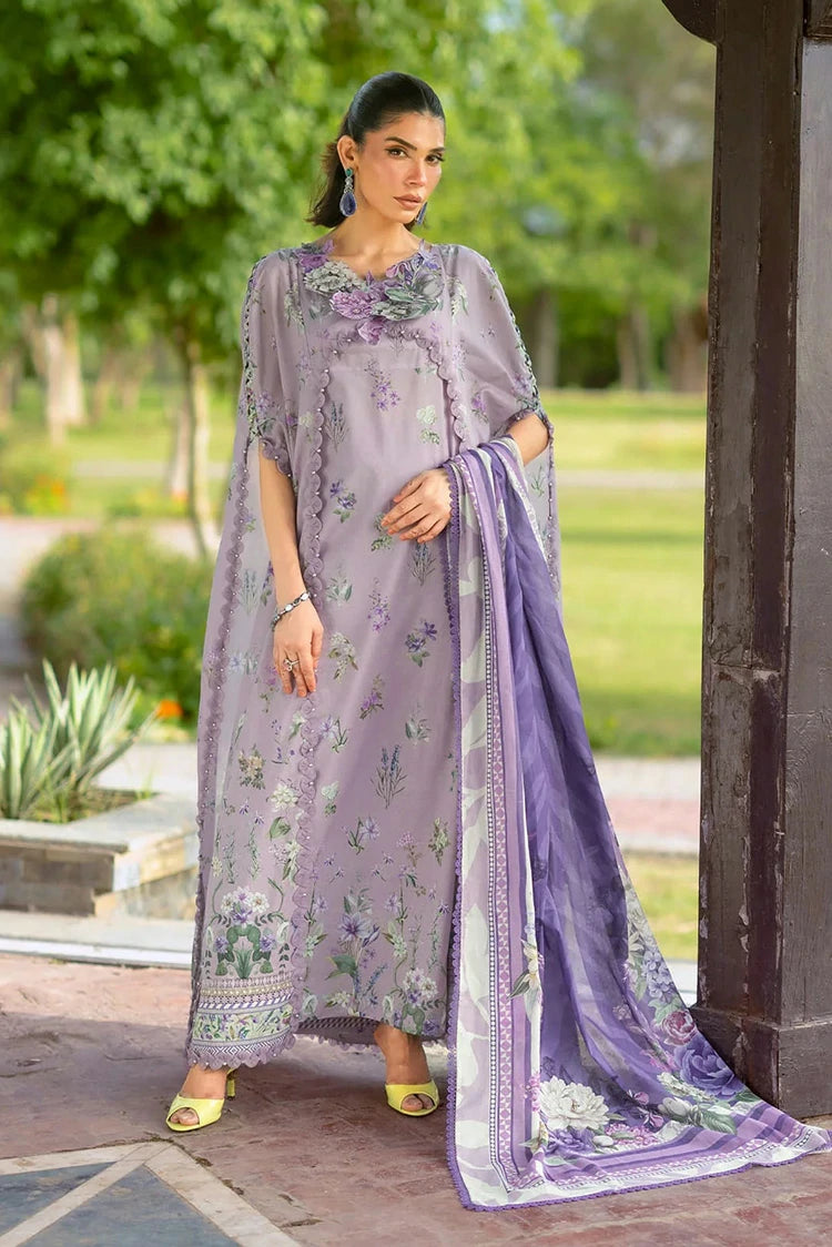 EPB-6A LILAC GARDEN | Elaf Premium  | Bridgerton Prints Lawn Collection 2026 