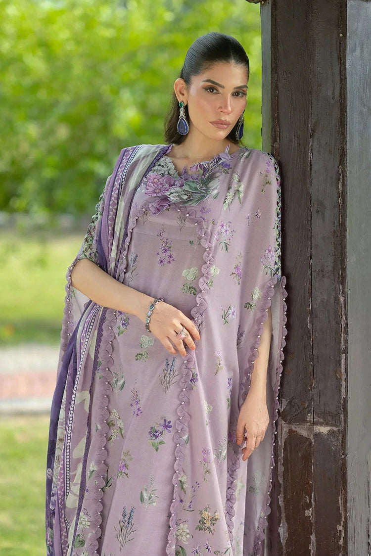 EPB-6A LILAC GARDEN | Elaf Premium  | Bridgerton Prints Lawn Collection 2026 