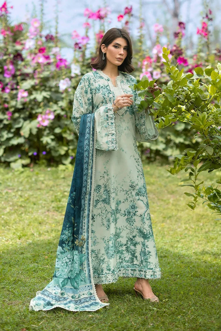 EPB-7A DAPHANEE | Elaf Premium  | Bridgerton Prints Lawn Collection 2026