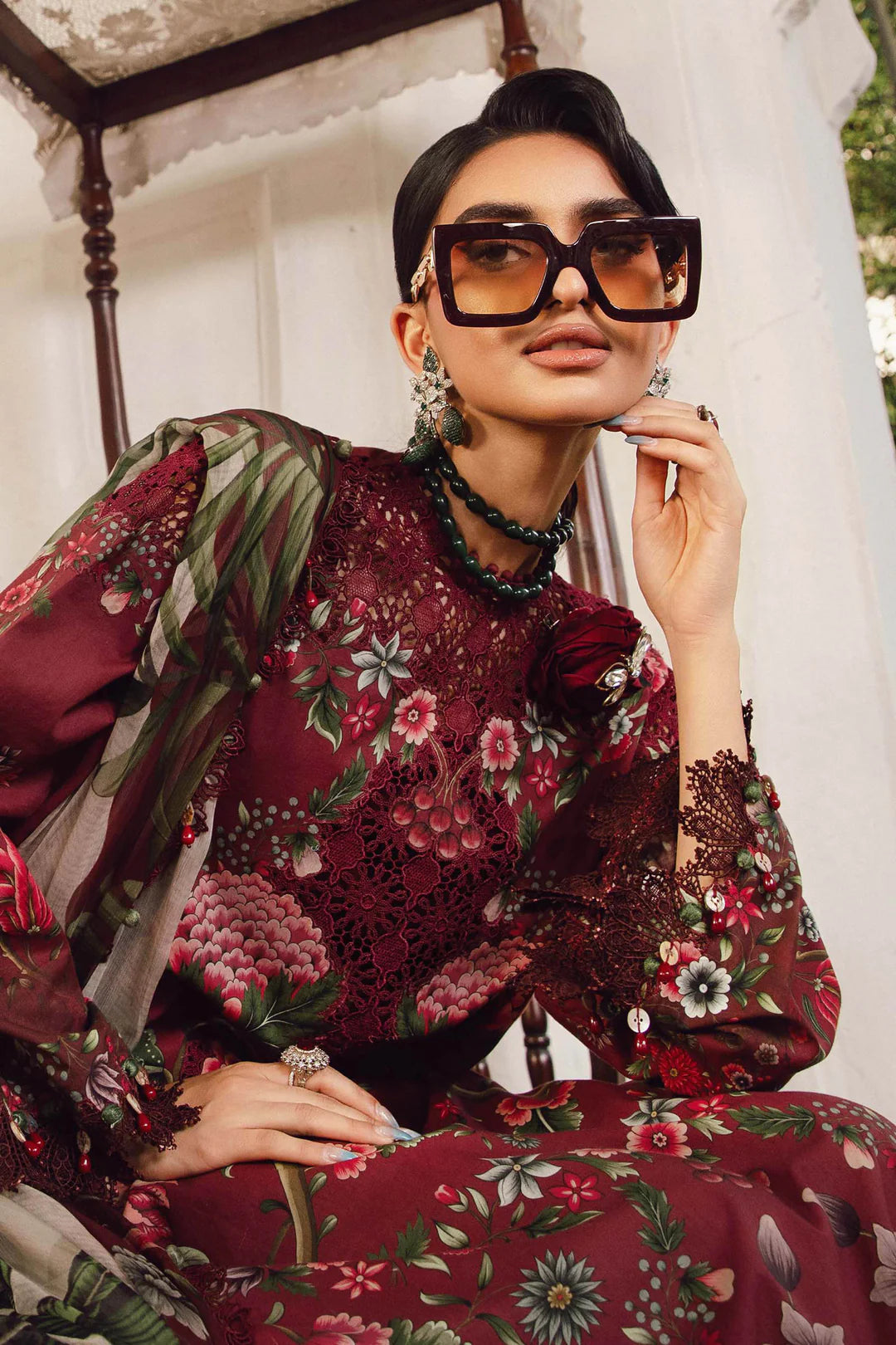 Maria B Mprints Rani Mahal Fall | Design # 7B Unstitched | Collection 2025