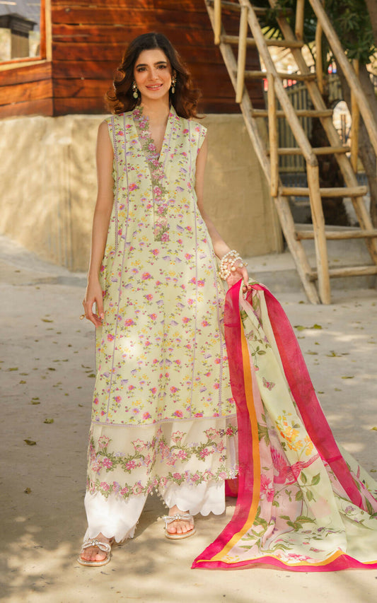 CHINTS-U141M014 | Asifa & Nabeel | Meraki Summer Lawn Vol 1 2024