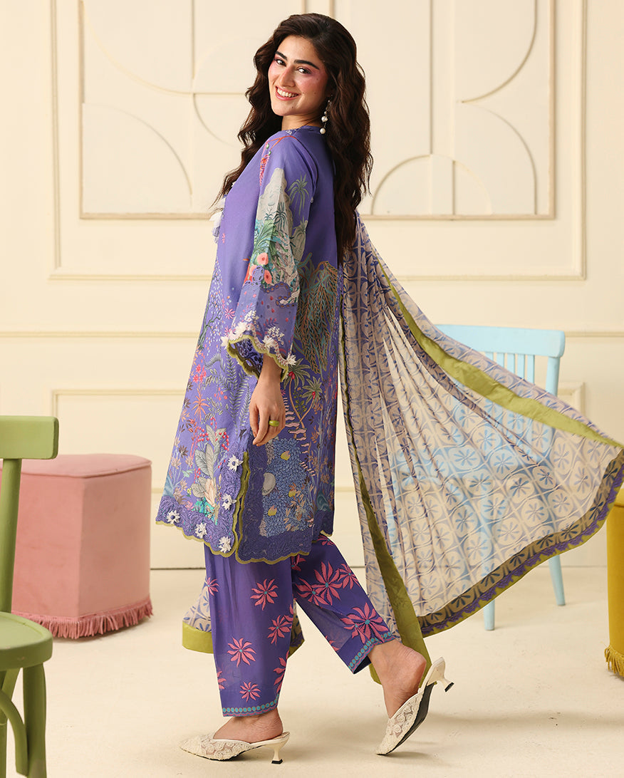 Camellia Kiss | Mushq | Soleil Prints Lawn collection 2026