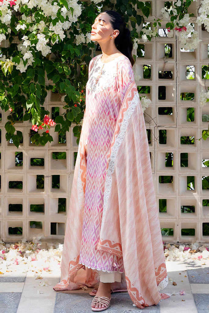 Cross Stitch Cotton Satin | Design Radiant Charm | Unstitched Collection 2025