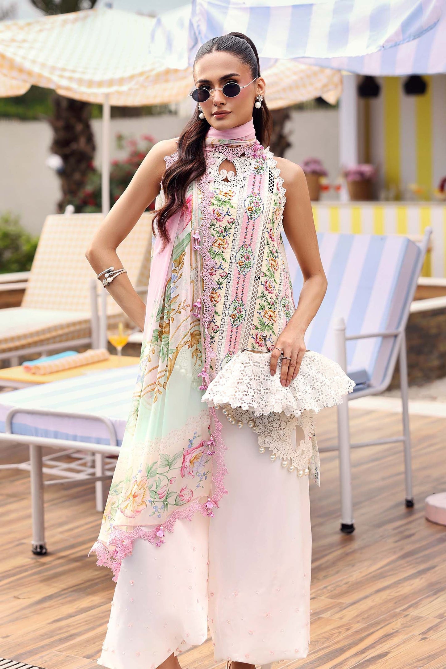 MPT-3010-A | Maria B  | Mprints Sun Club Eid Edit Lawn Collection 2026
