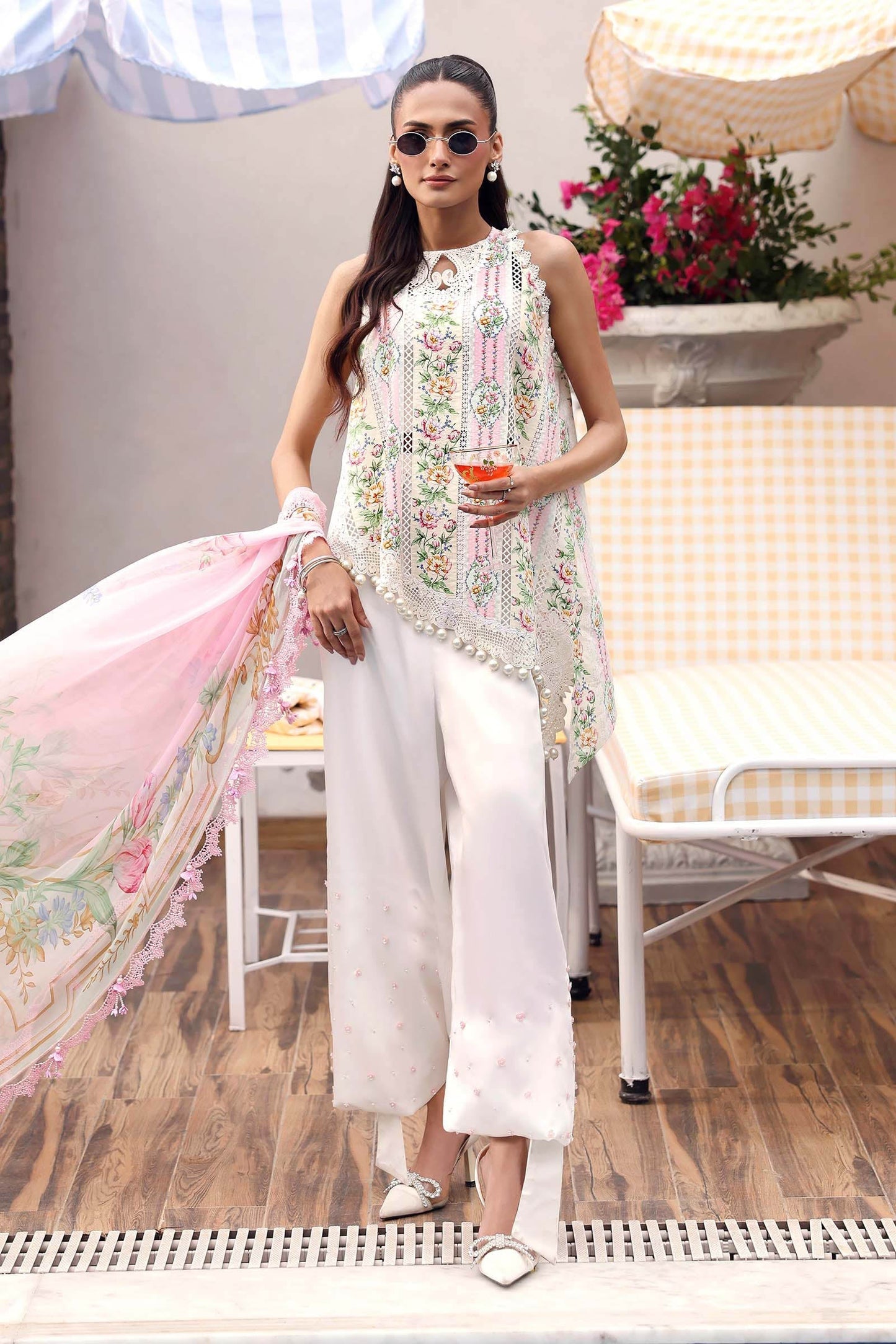 MPT-3010-A | Maria B  | Mprints Sun Club Eid Edit Lawn Collection 2026