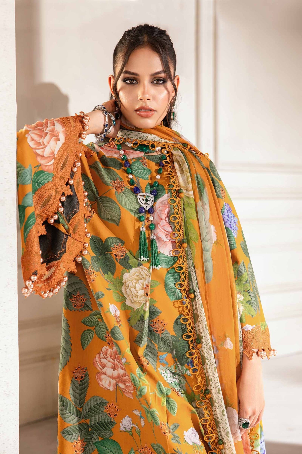 MPT-2210-B | Maria B | Unstitched Mprints Collections 2024
