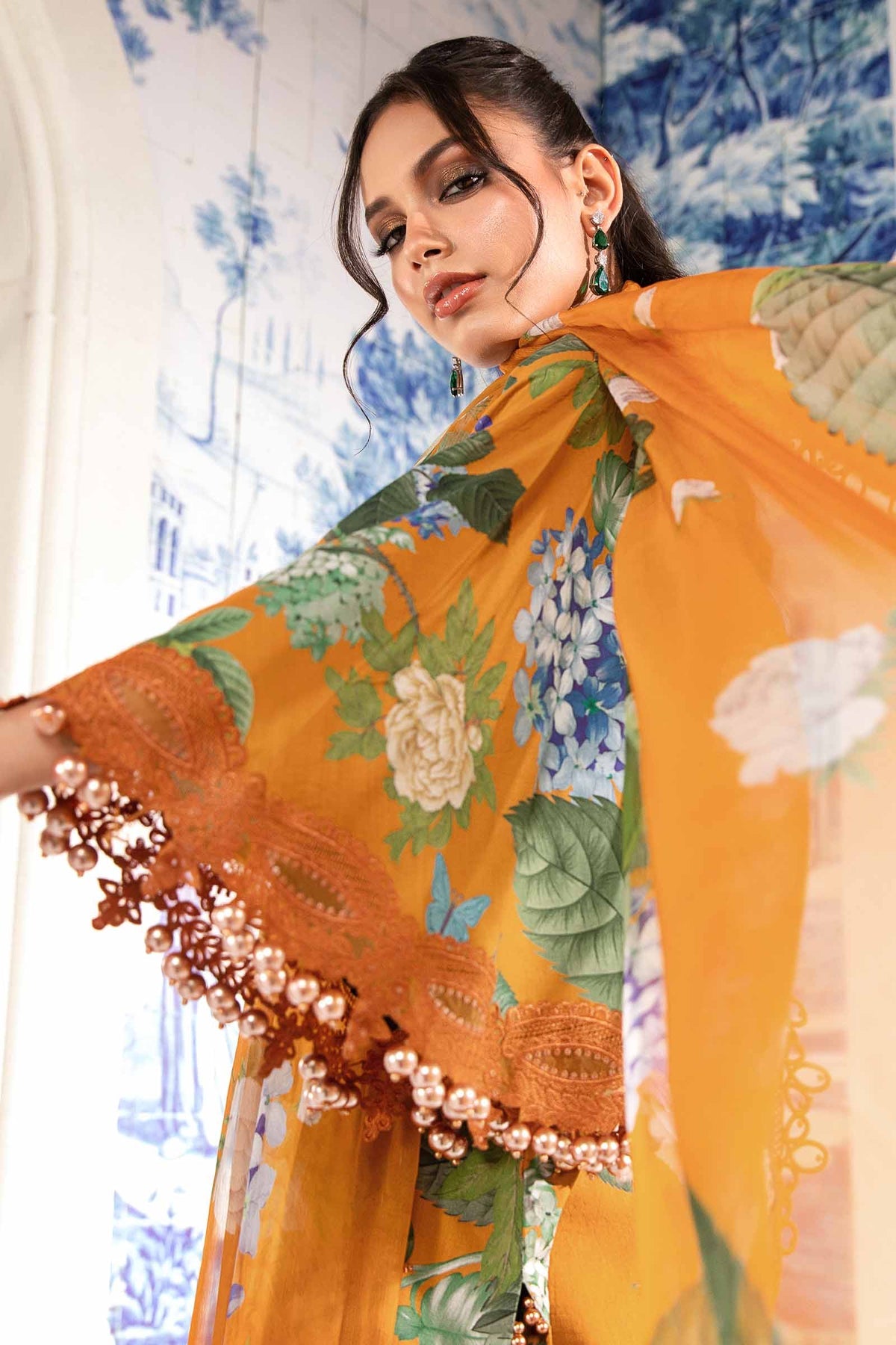 MPT-2210-B | Maria B | Unstitched Mprints Collections 2024