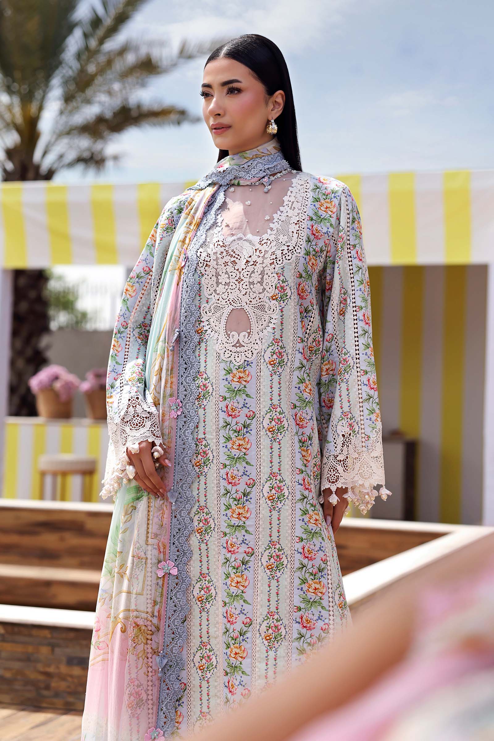 MPT-3010-B | Maria B  | Mprints Sun Club Eid Edit Lawn Collection 2026