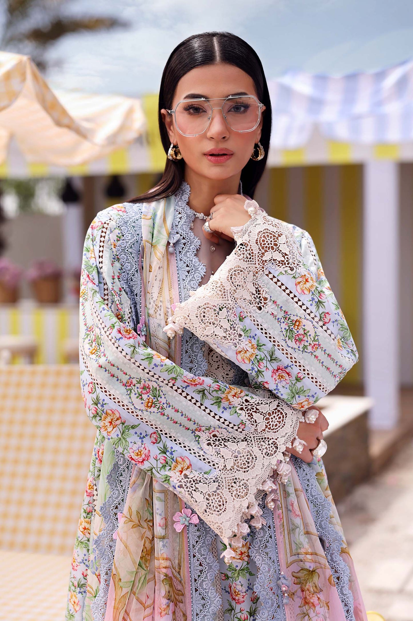 MPT-3010-B | Maria B  | Mprints Sun Club Eid Edit Lawn Collection 2026