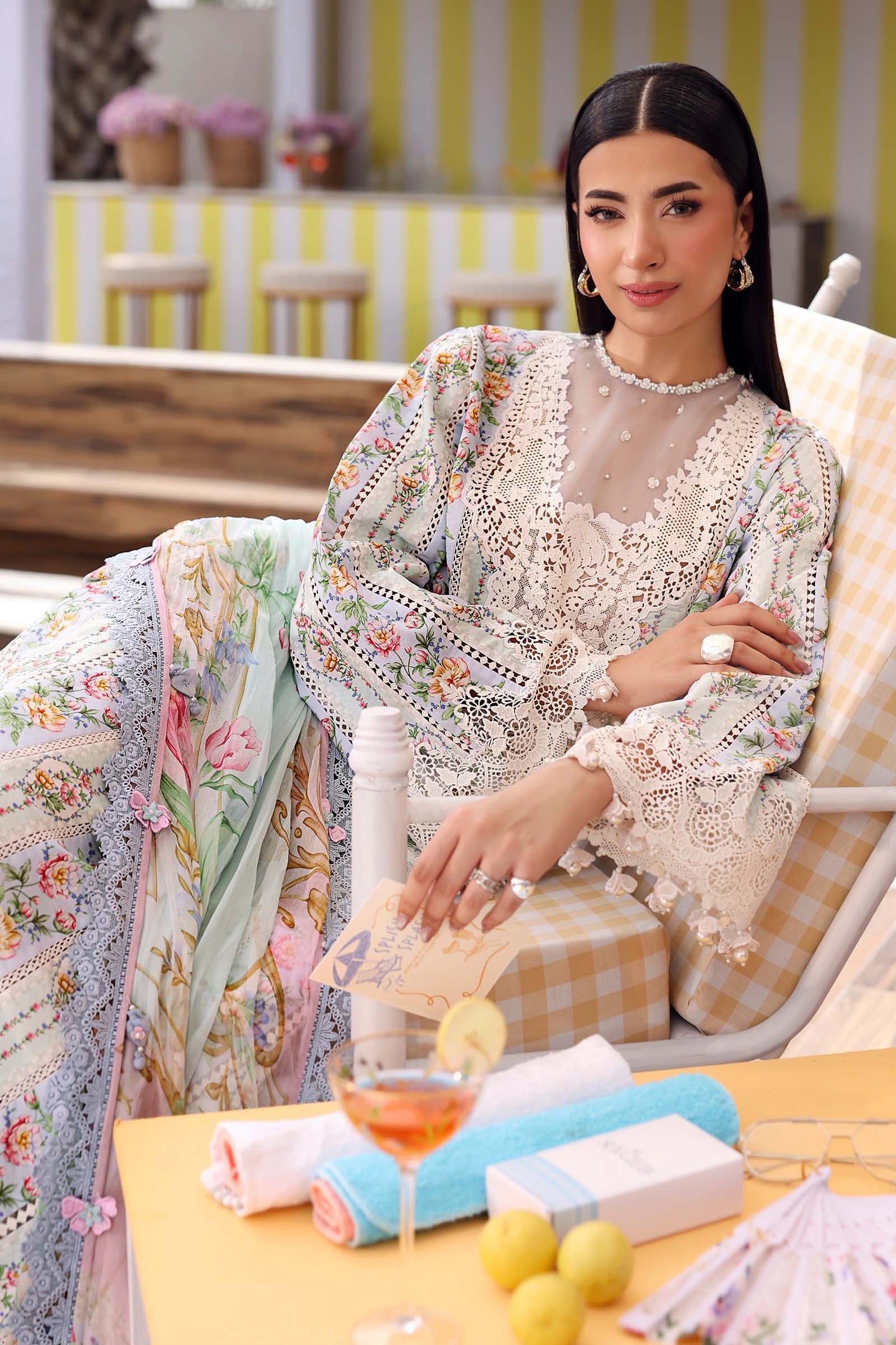 MPT-3010-B | Maria B  | Mprints Sun Club Eid Edit Lawn Collection 2026