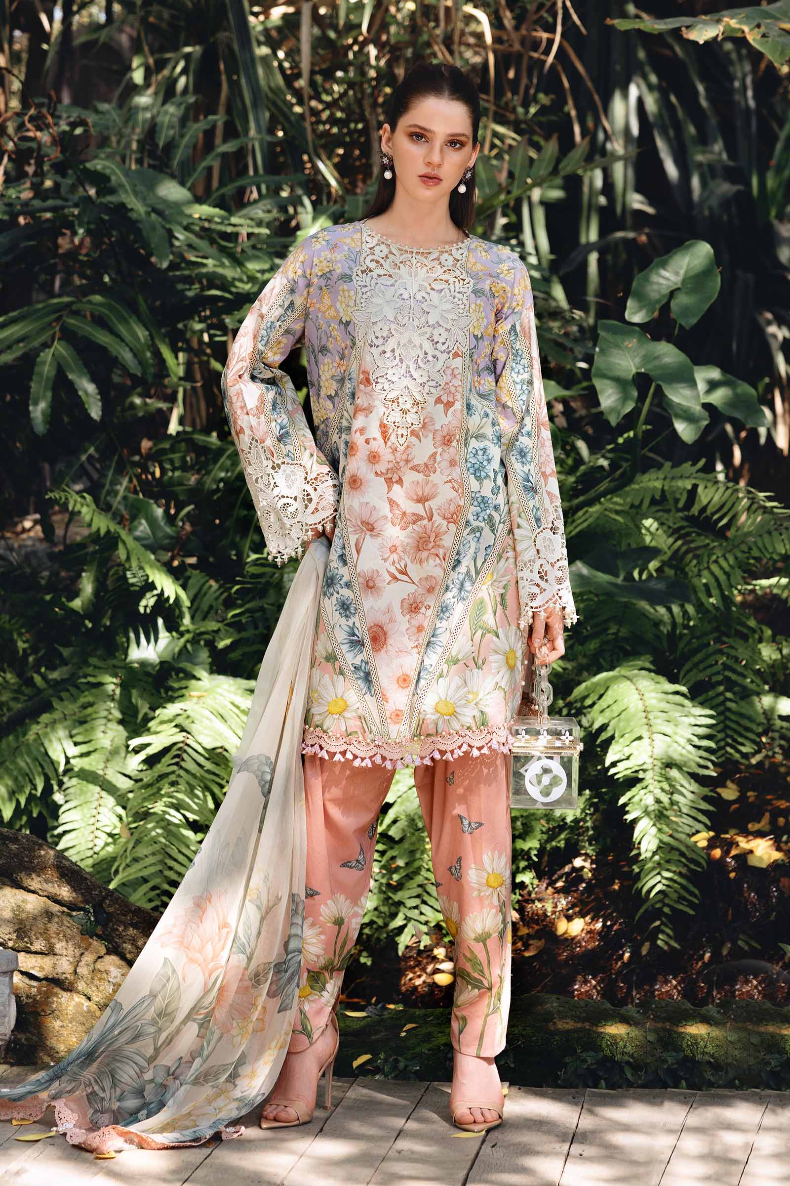 MPT-2910-B | Maria B |Safari Scape Mprints Spring Summer Lawn  Collection 2026