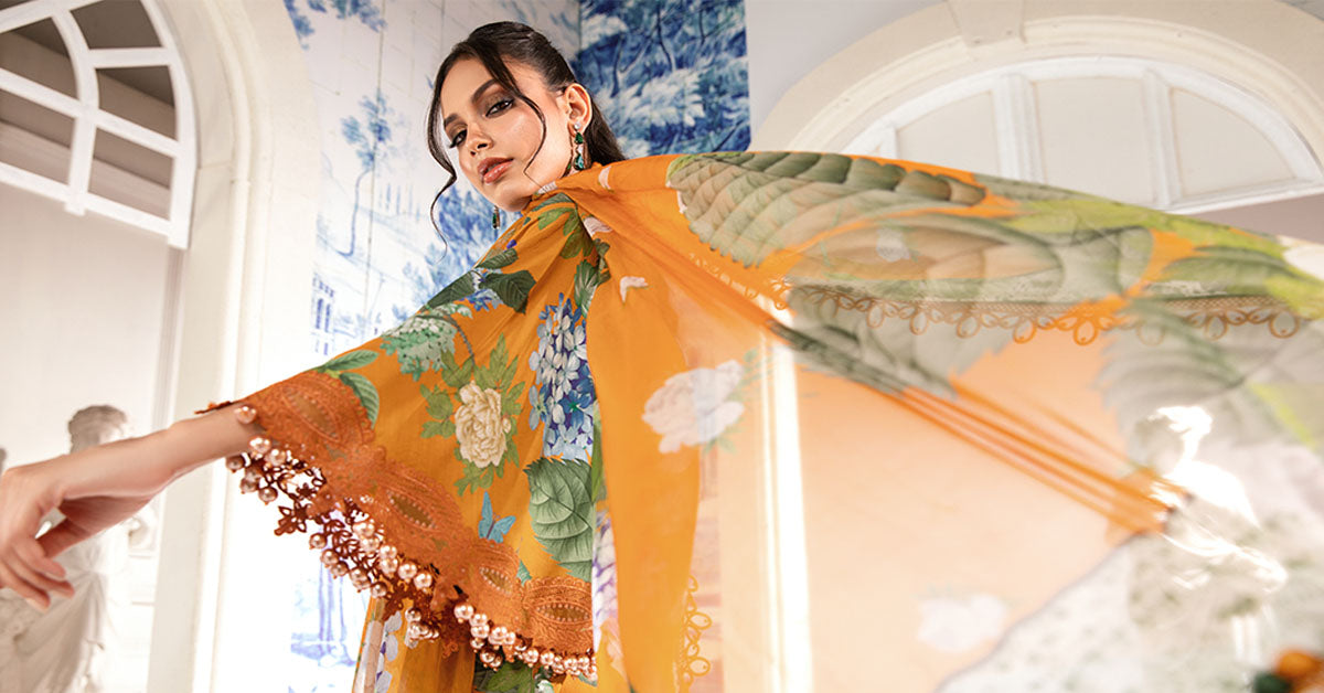 MPT-2210-B | Maria B | Unstitched Mprints Collections 2024