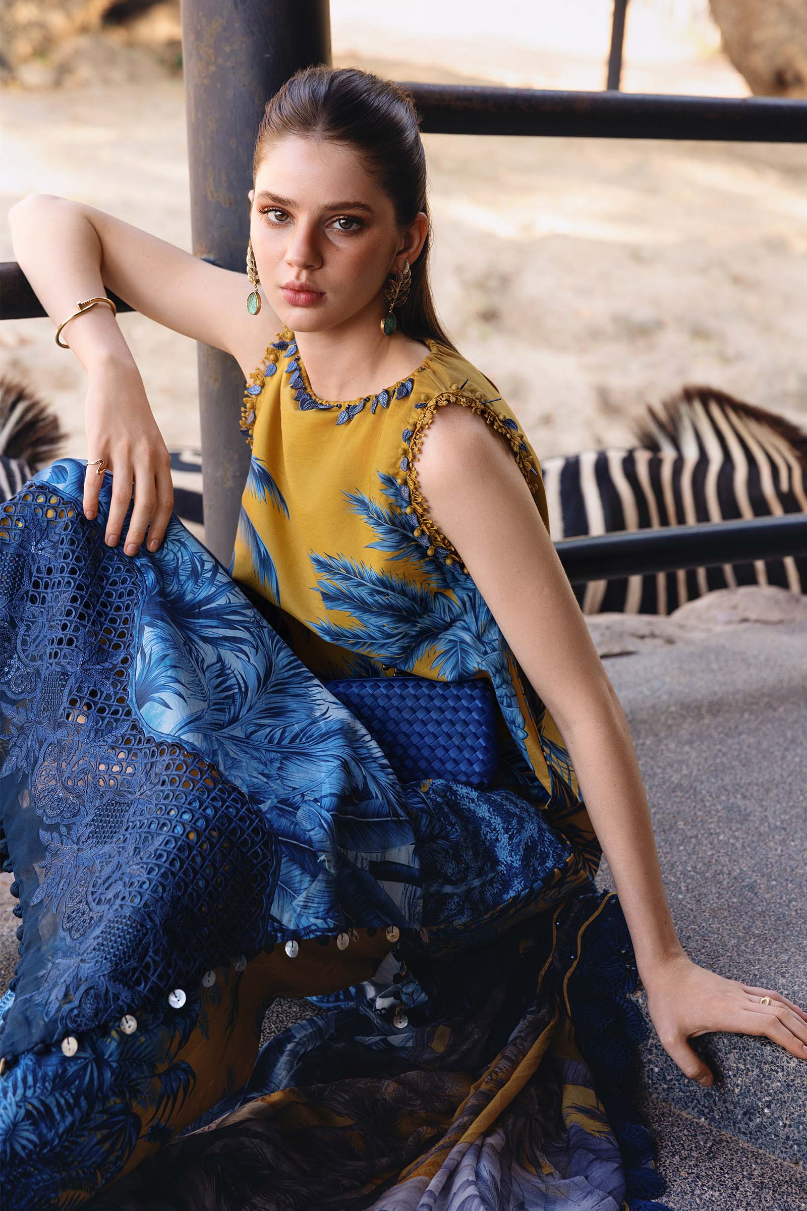 MPT-2911-A | Maria B |Safari Scape Mprints Spring Summer Lawn  Collection 2026