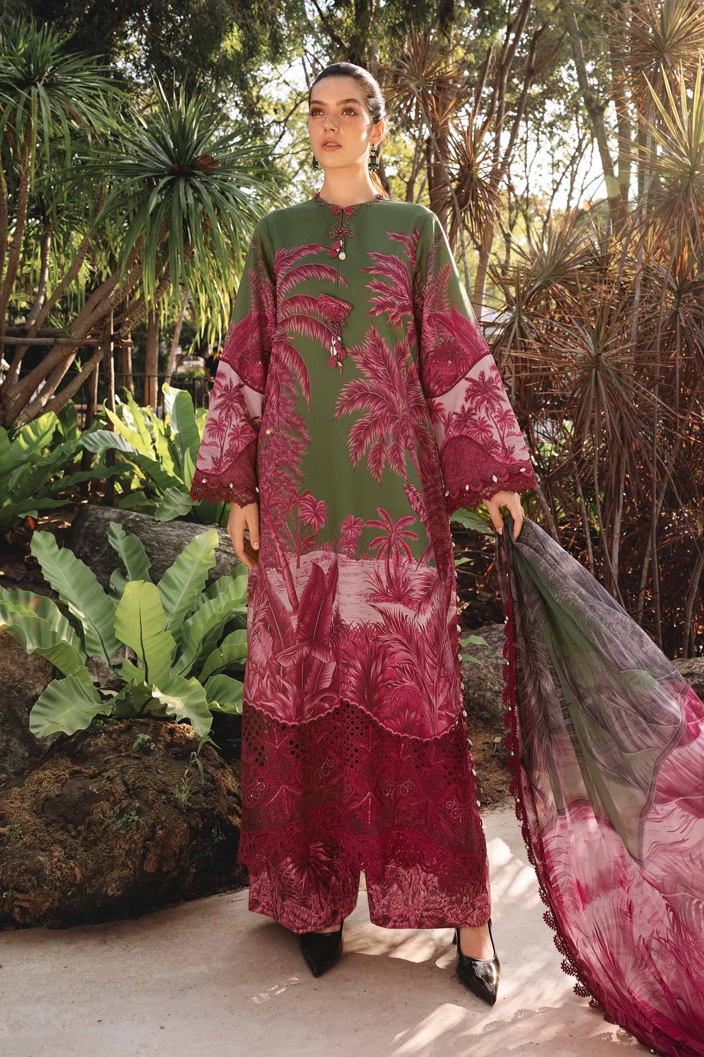 MPT-2911-B | Maria B |Safari Scape Mprints Spring Summer Lawn  Collection 2026