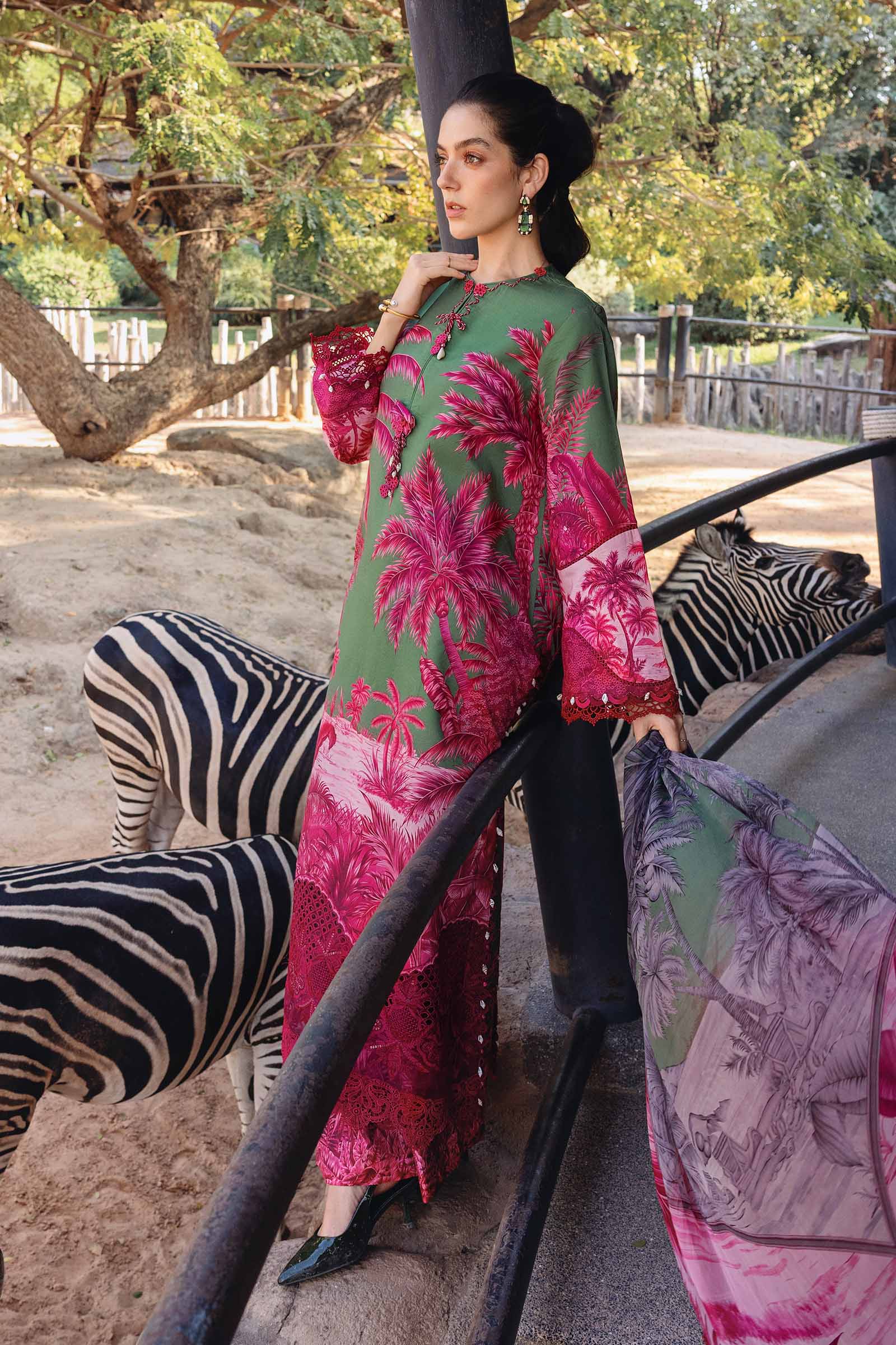 MPT-2911-B | Maria B |Safari Scape Mprints Spring Summer Lawn  Collection 2026