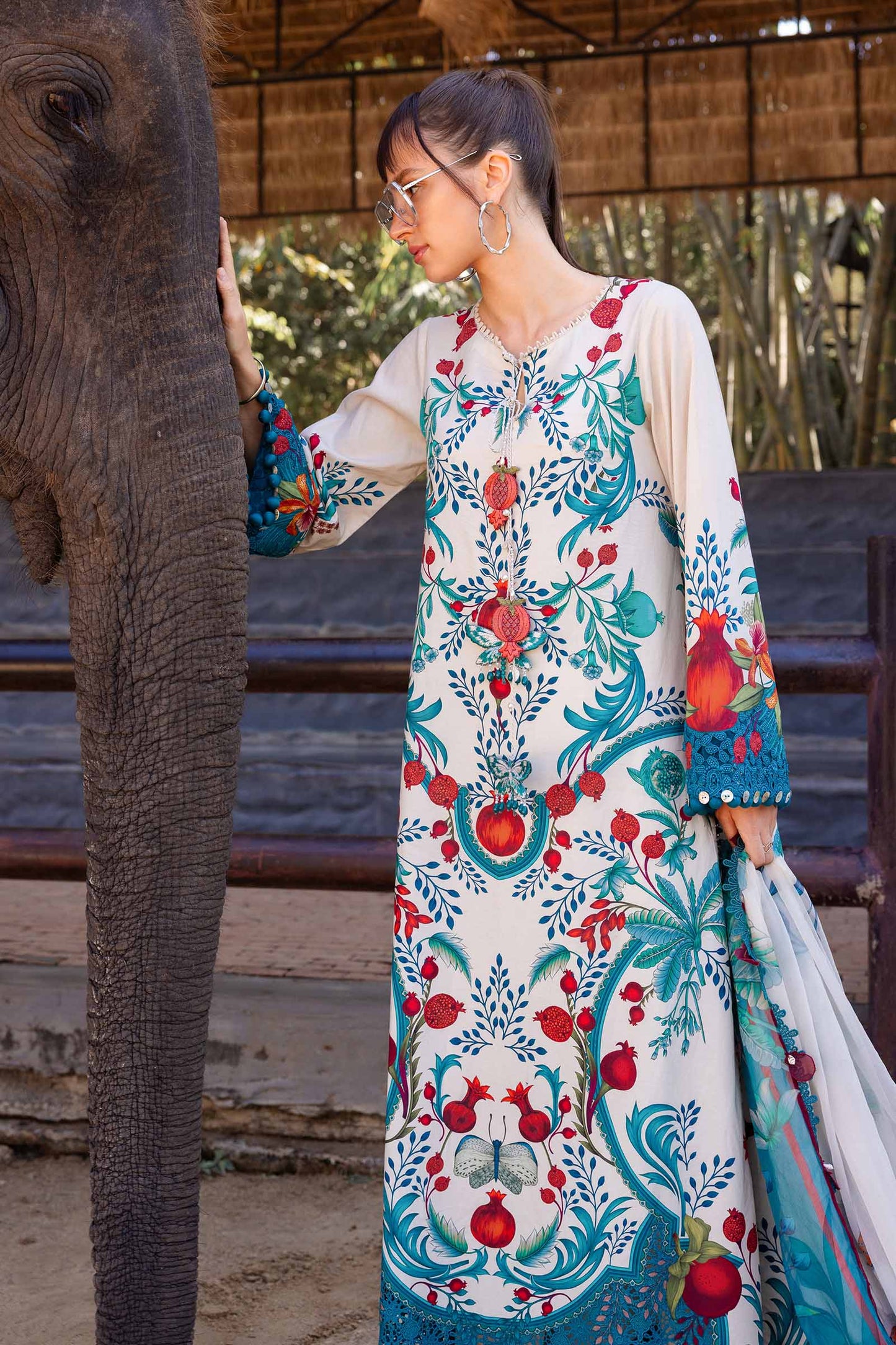 MPT-2912-A | Maria B |Safari Scape Mprints Spring Summer Lawn  Collection 2026