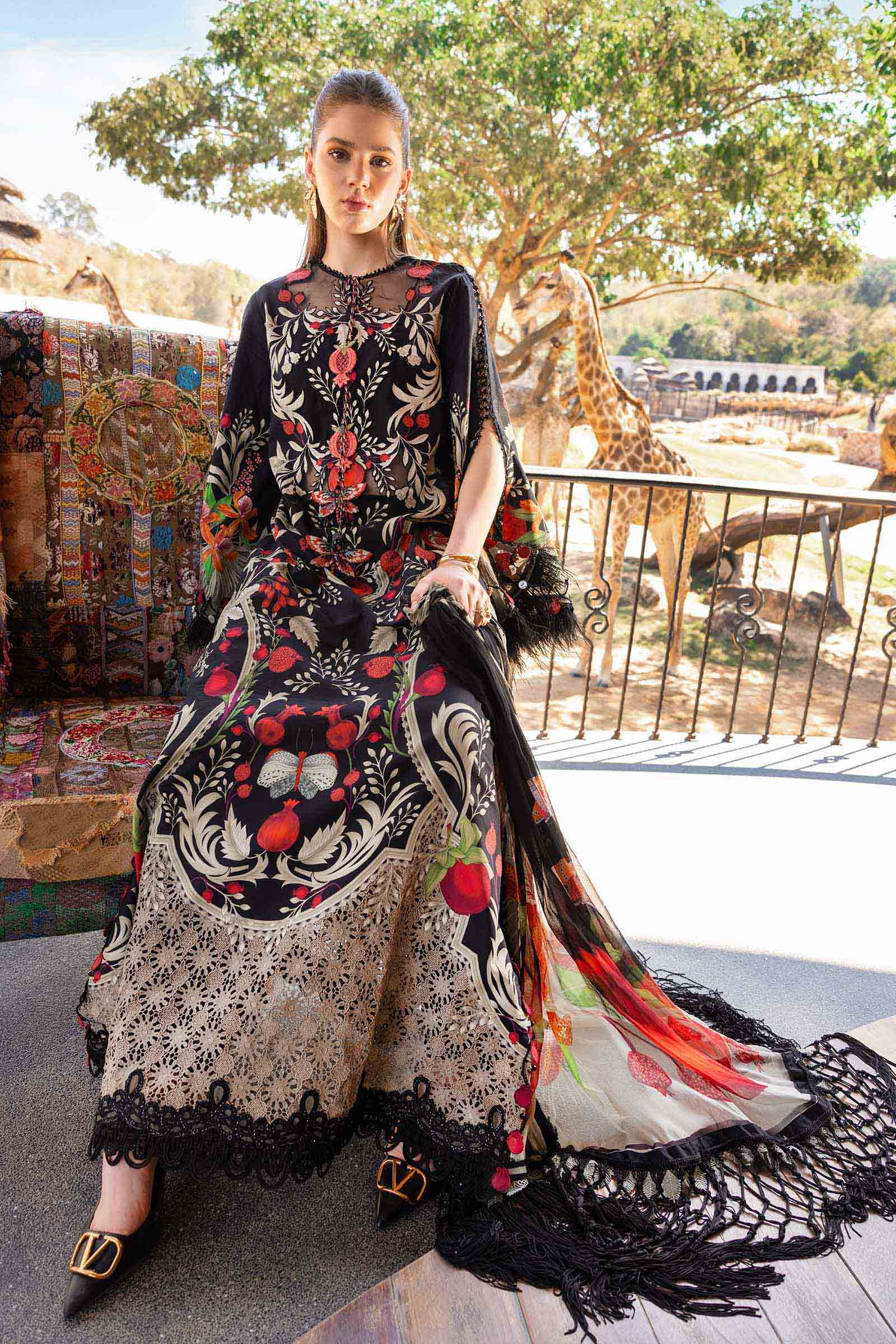 MPT-2912-B | Maria B |Safari Scape Mprints Spring Summer Lawn  Collection 2026