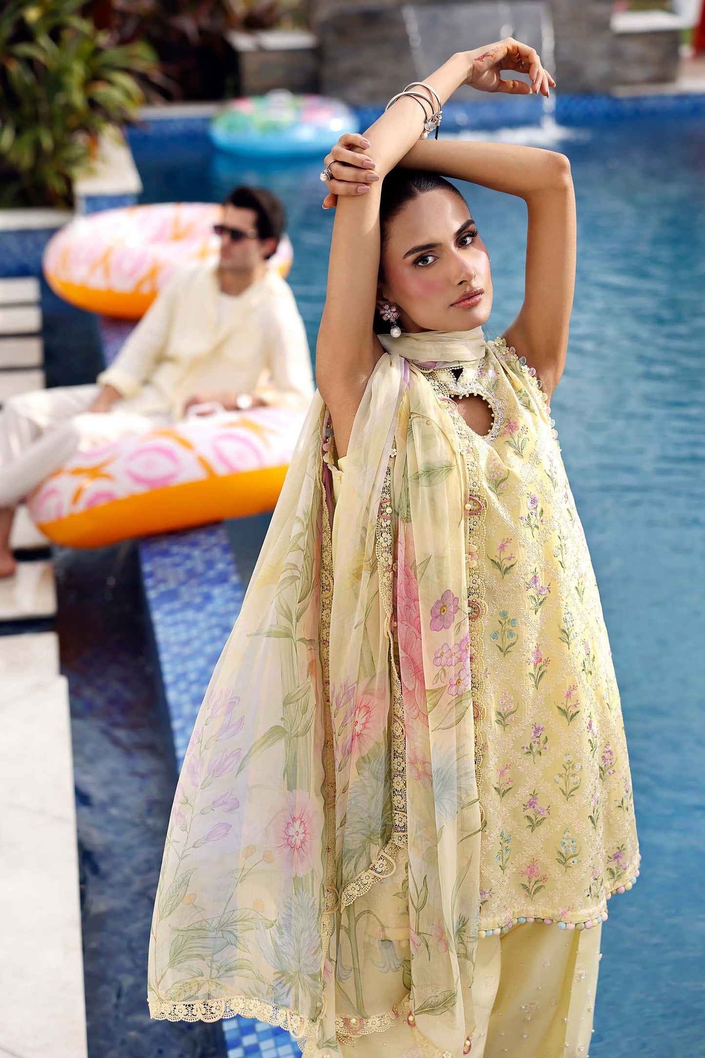 MPT-3001-A | Maria B  | Mprints Sun Club Eid Edit Lawn Collection 2026