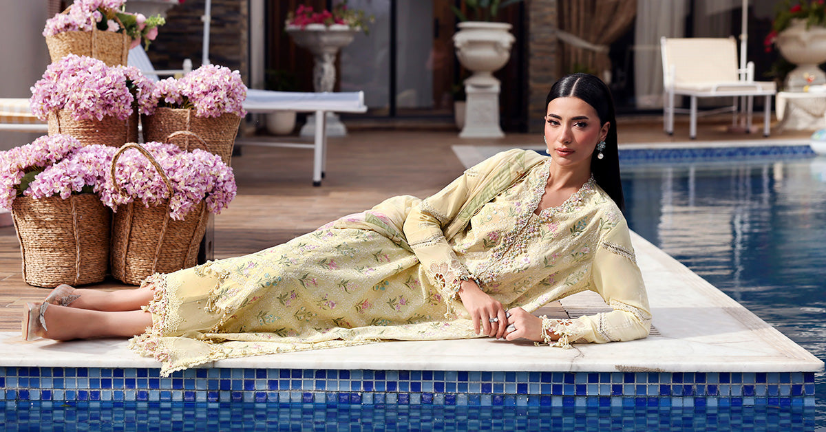 MPT-3001-A | Maria B  | Mprints Sun Club Eid Edit Lawn Collection 2026