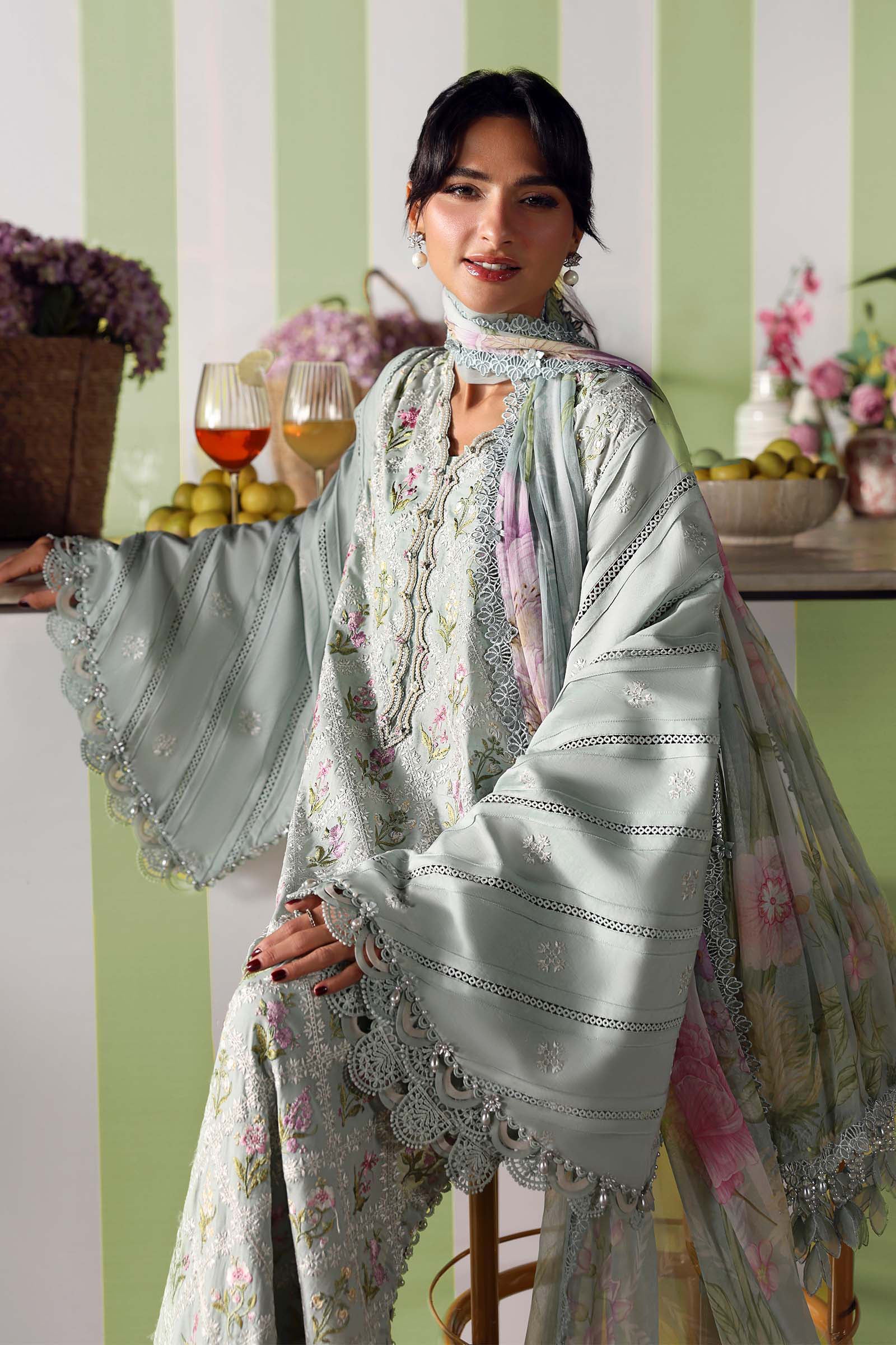 MPT-3001-B | Maria B  | Mprints Sun Club Eid Edit Lawn Collection 2026