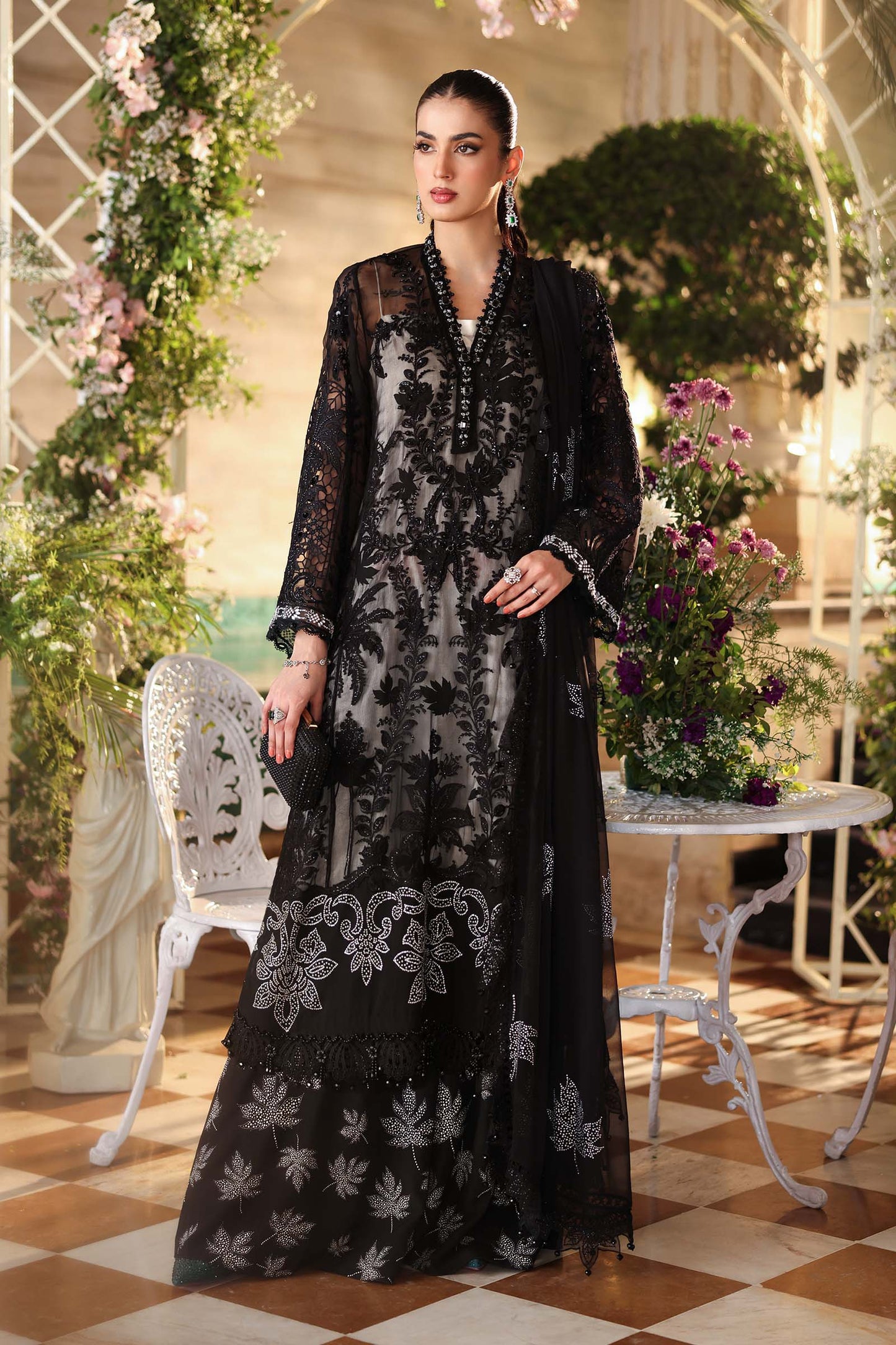 MPC-26-101 | Maria B | Tea Affair Embroidered Luxury Chiffon Collection 2026