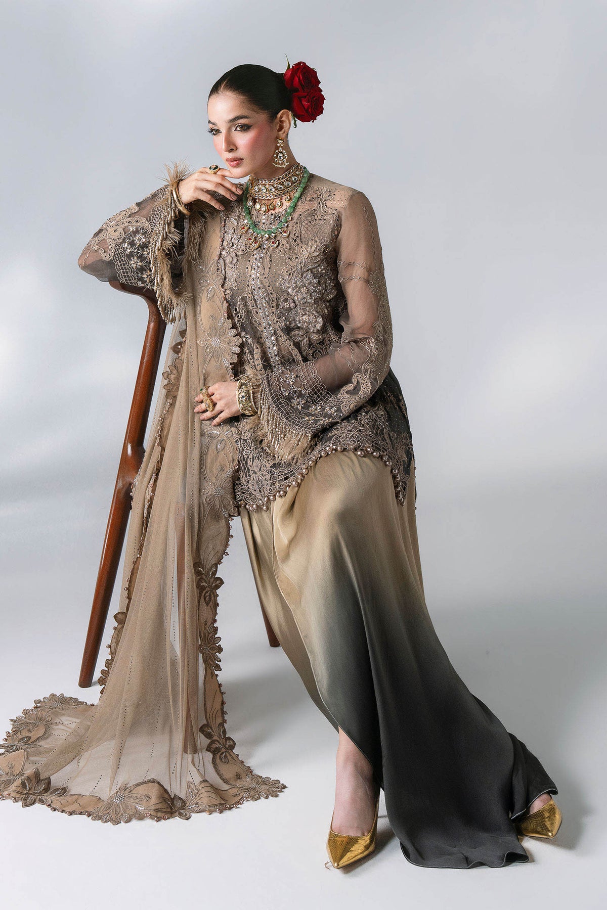 BD-3102 | Maria B | Mbroidered Wedding Unstitched Collection 2026
