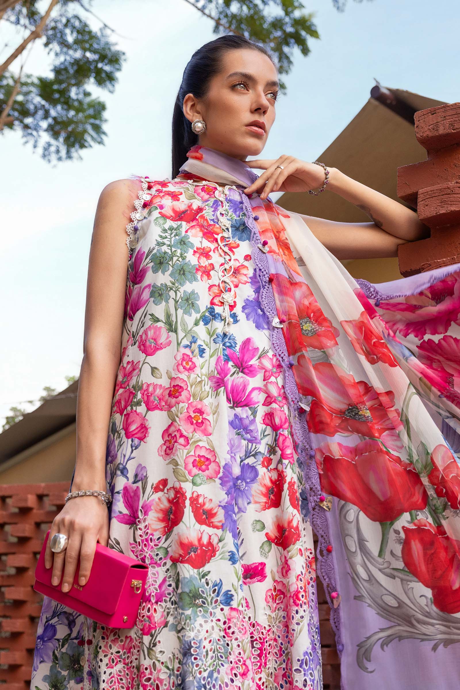 MPT-2902-A | Maria B |Safari Scape Mprints Spring Summer Lawn  Collection 2026