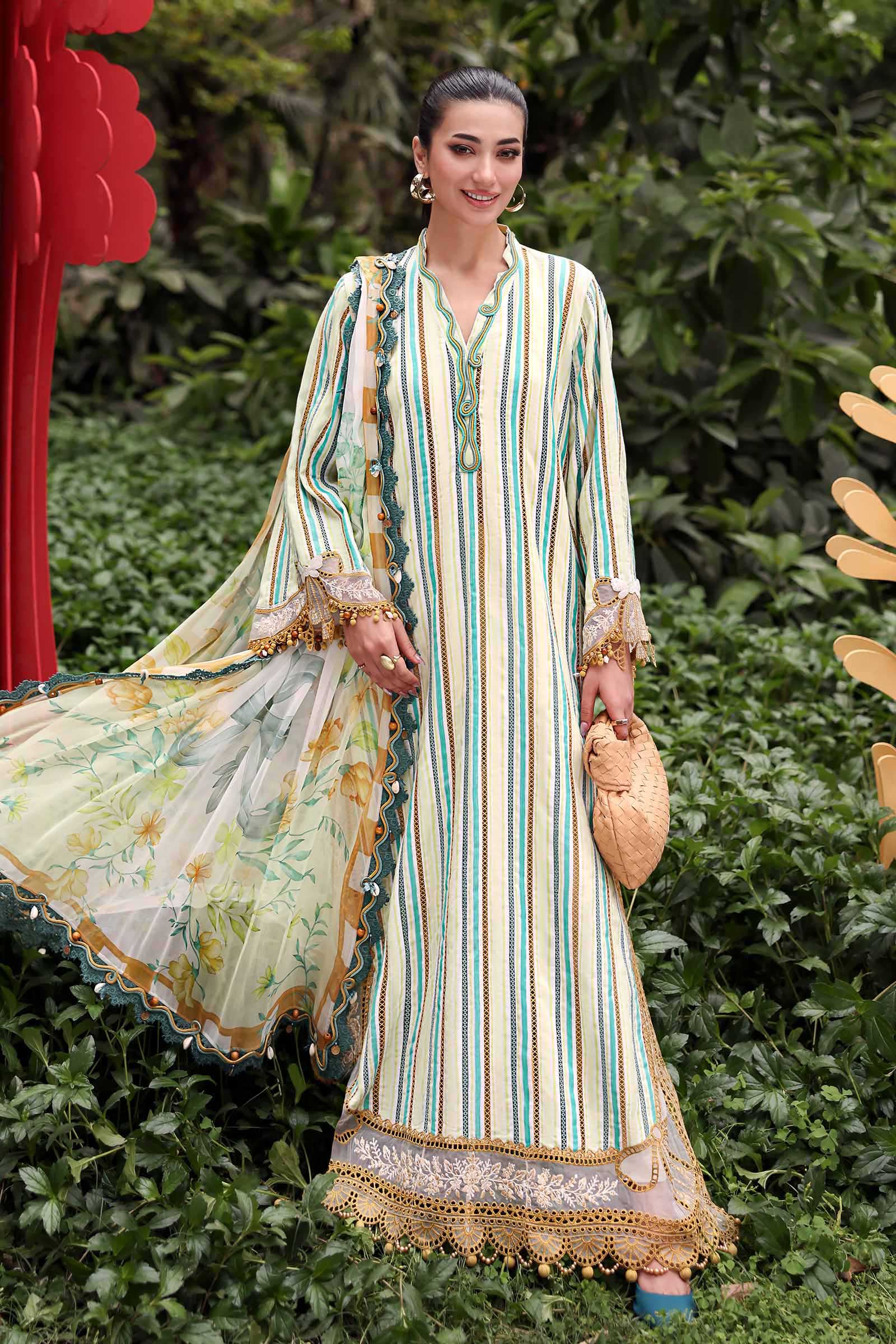 MPT-3002-B | Maria B  | Mprints Sun Club Eid Edit Lawn Collection 2026