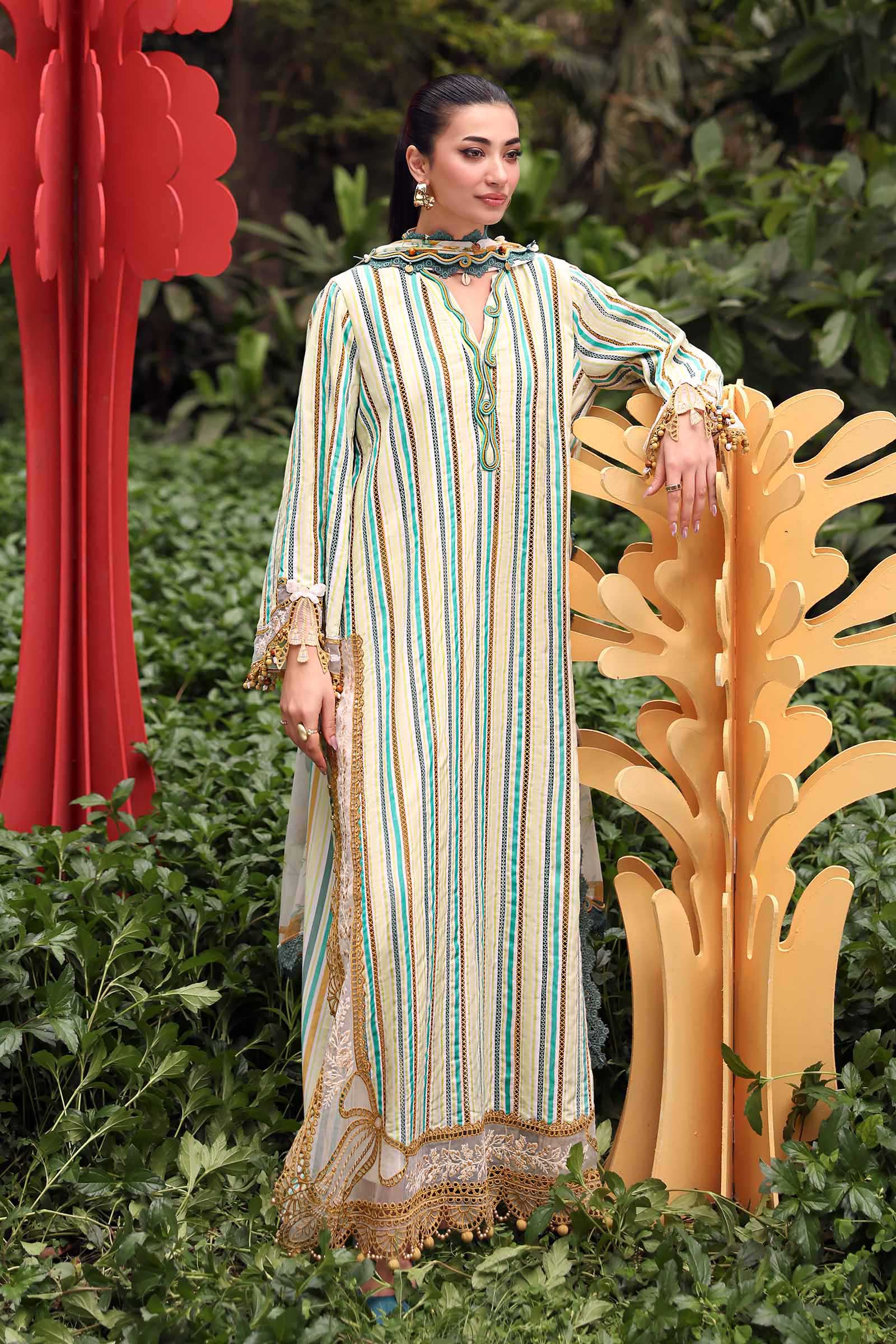 MPT-3002-B | Maria B  | Mprints Sun Club Eid Edit Lawn Collection 2026