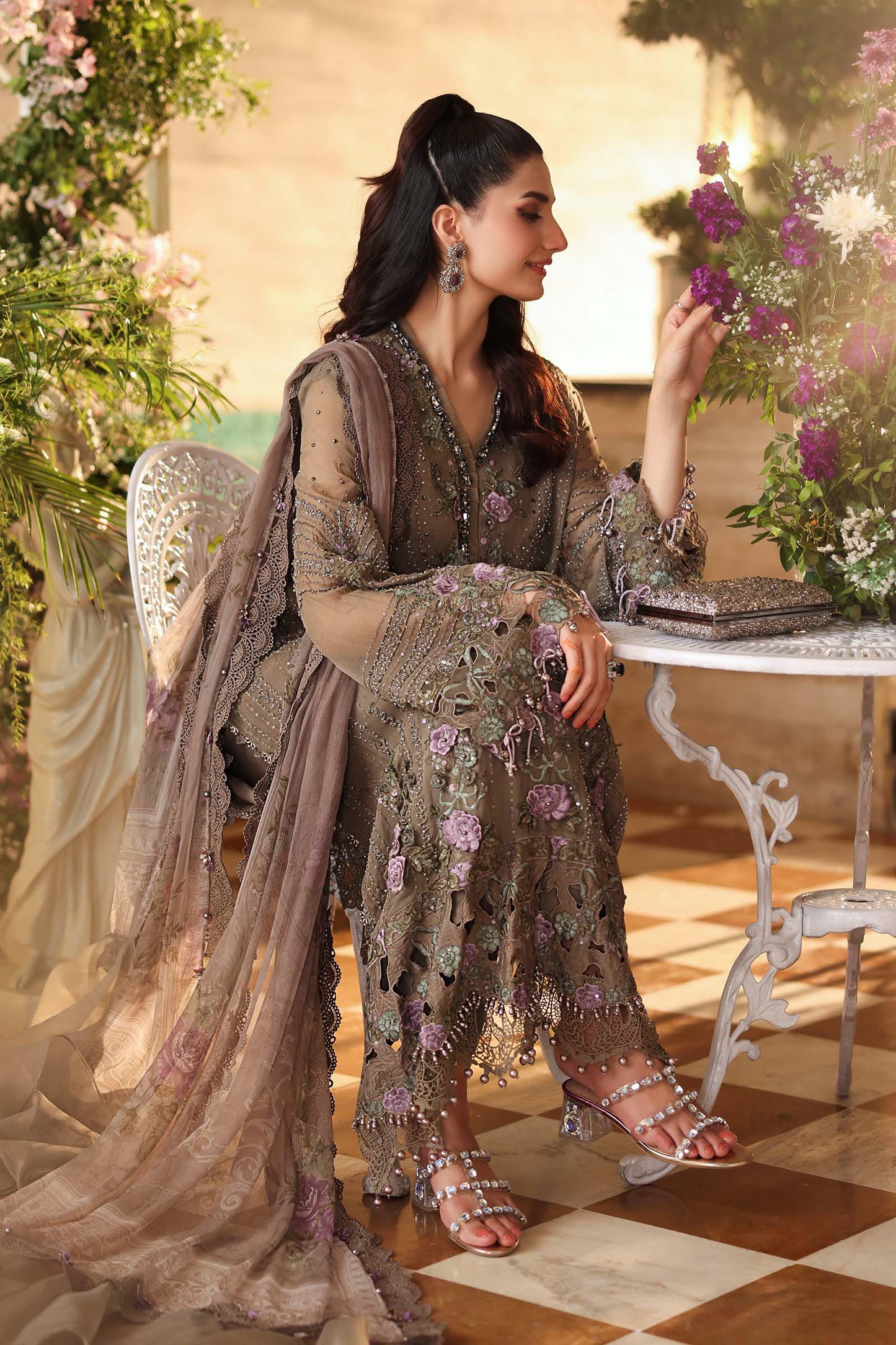 MPC-26-102 | Maria B | Tea Affair Embroidered Luxury Chiffon Collection 2026