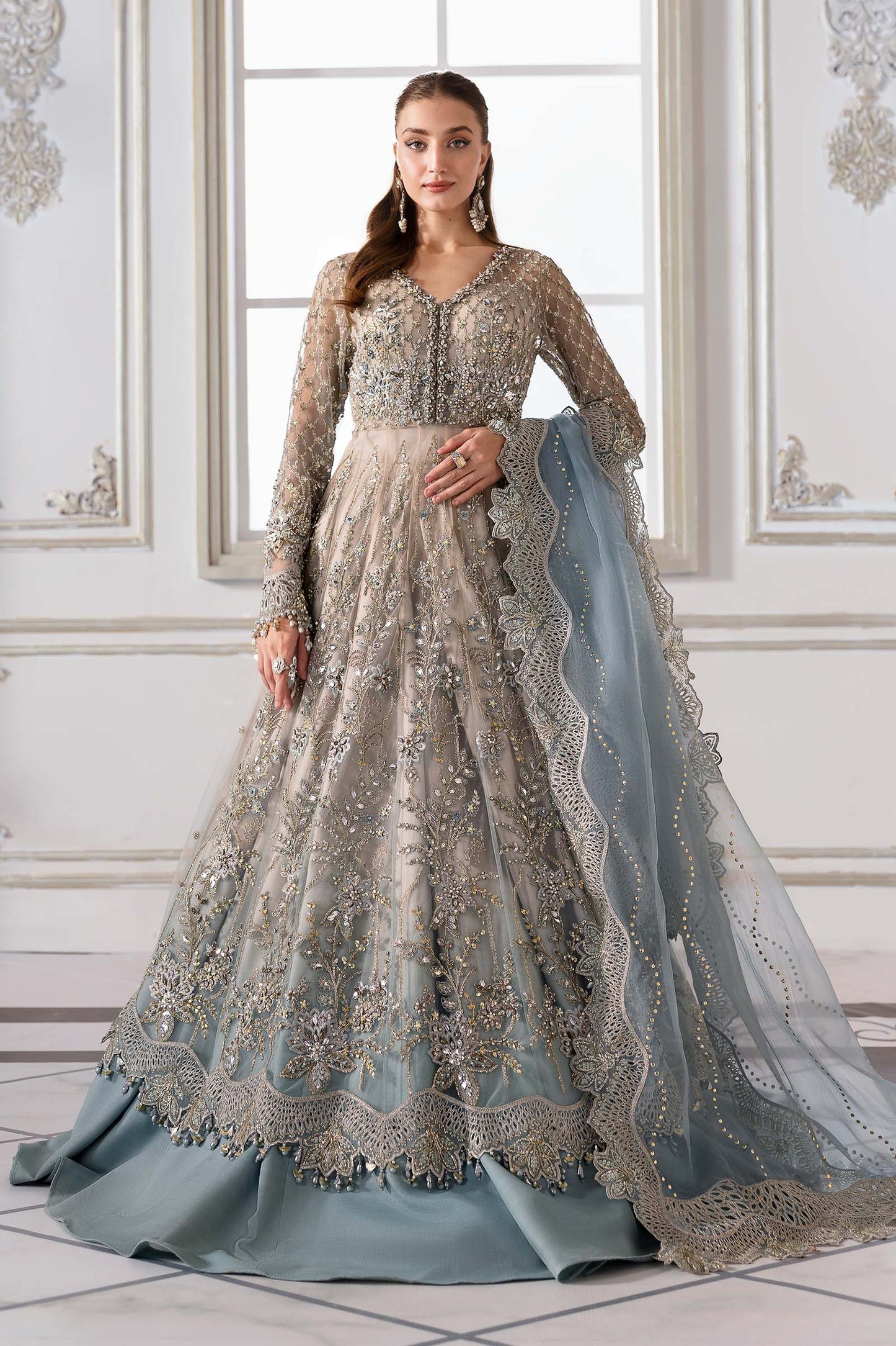 BD-3002 | Maria B | Mbroidered Wedding Collection 2025