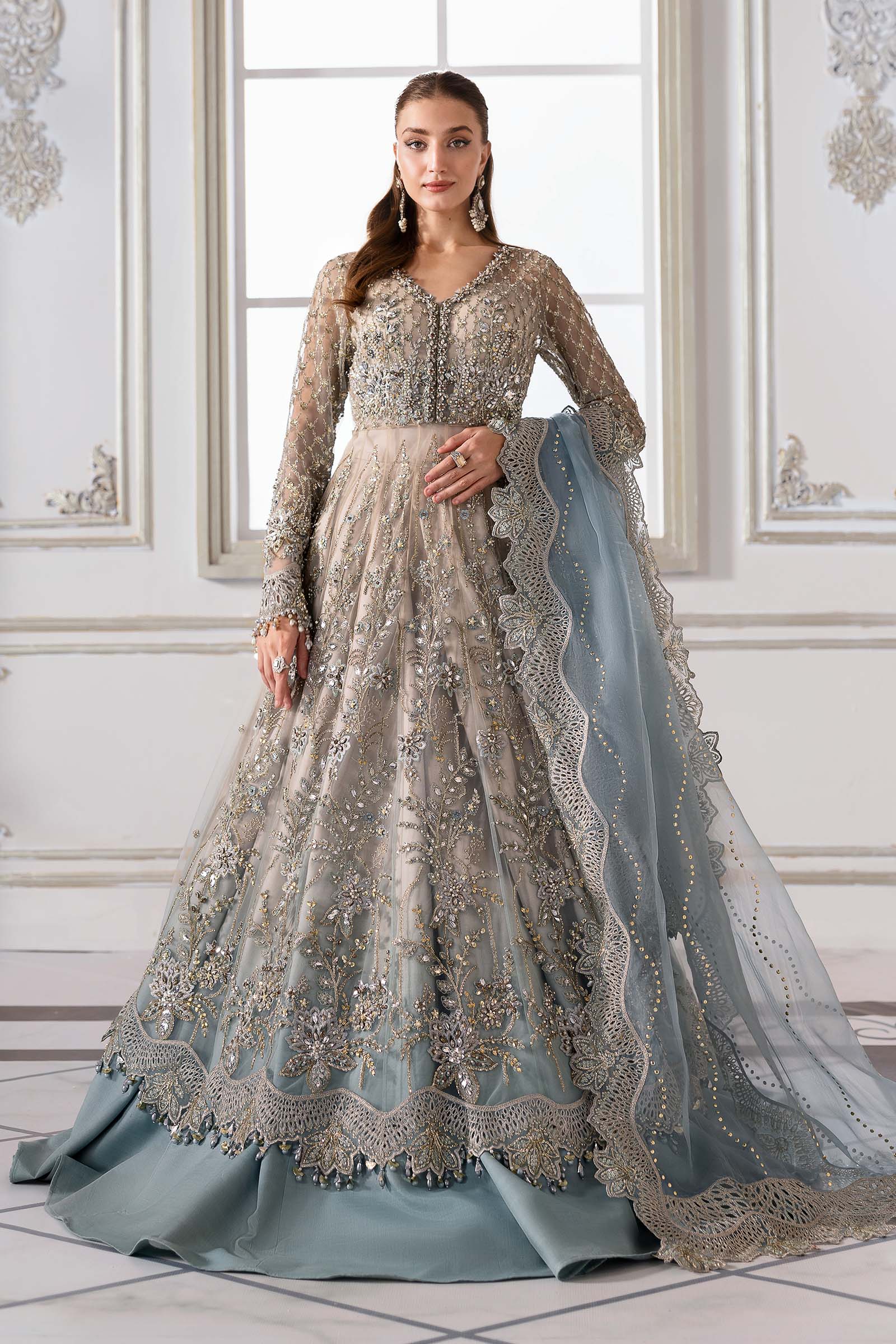 BD-3002 | Maria B | Mbroidered Wedding Collection 2025