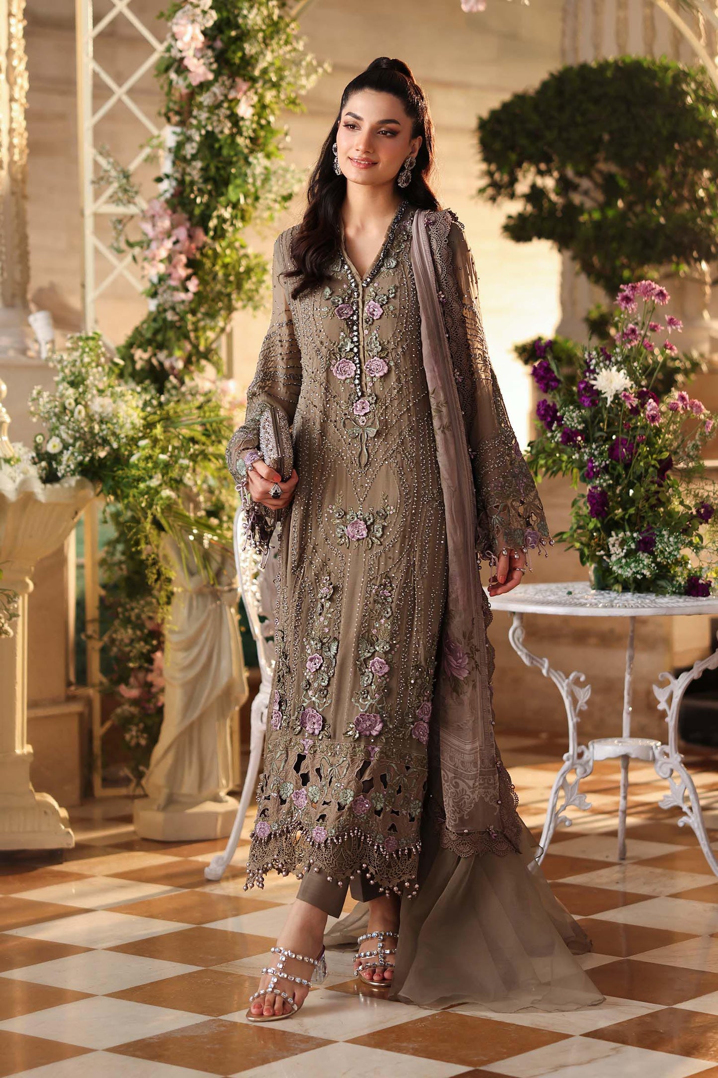 MPC-26-102 | Maria B | Tea Affair Embroidered Luxury Chiffon Collection 2026