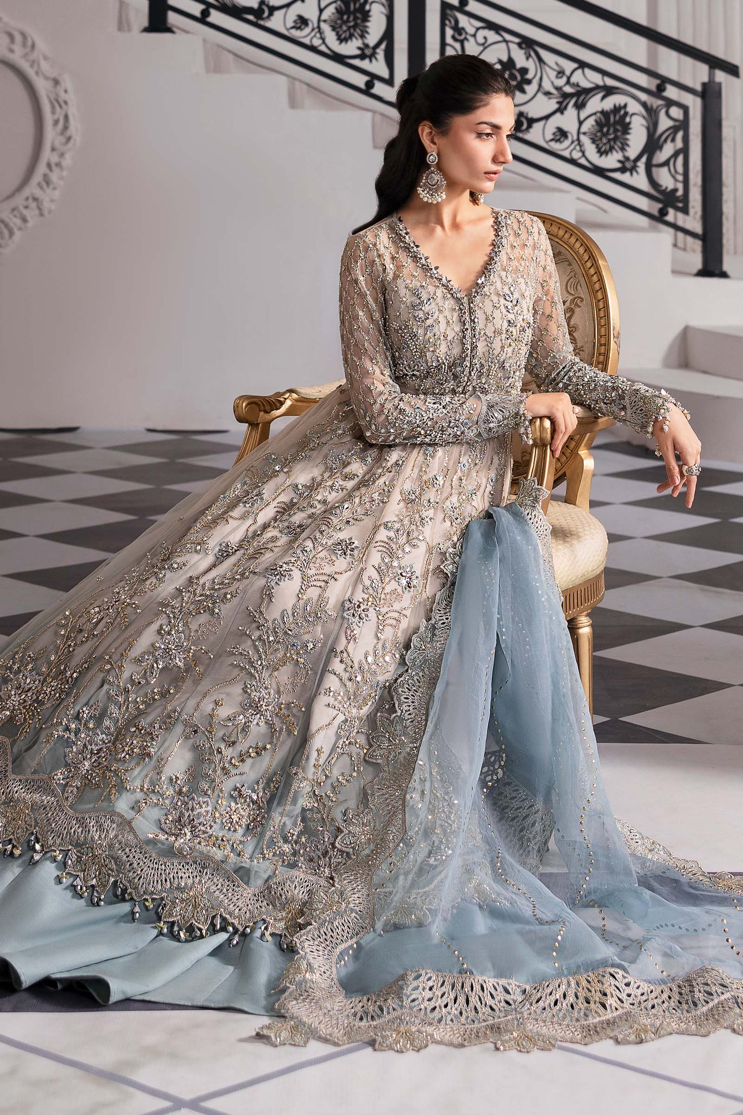 BD-3002 | Maria B | Mbroidered Wedding Collection 2025