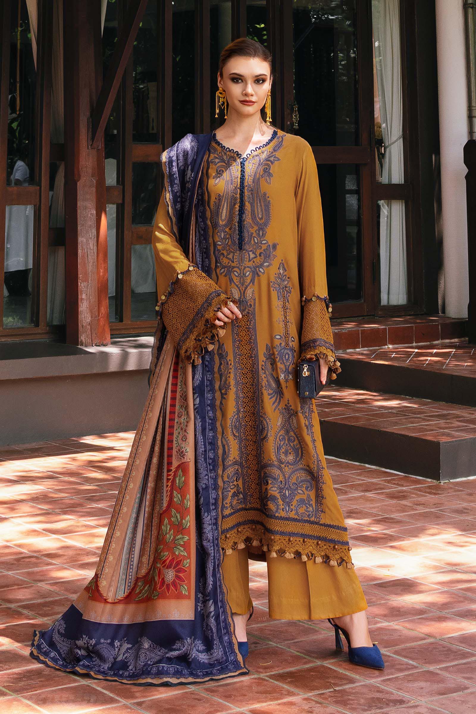 MPT-2803-A | Maria B | M.Prints Winter Shawl Collection 2025