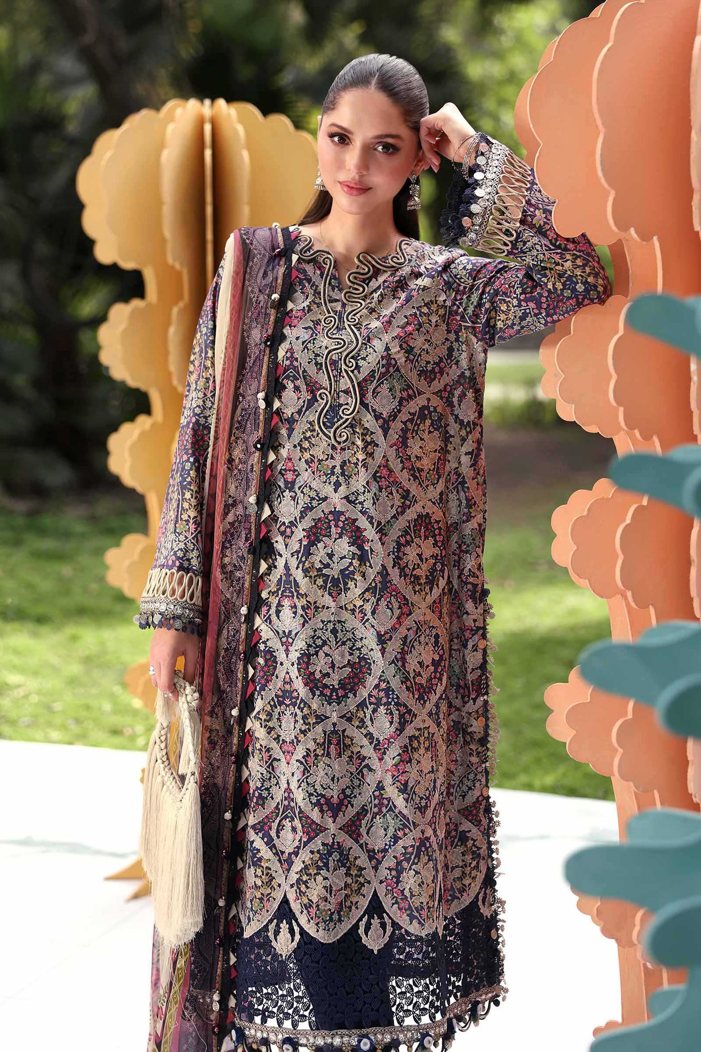 MPT-3003-B | Maria B  | Mprints Sun Club Eid Edit Lawn Collection 2026