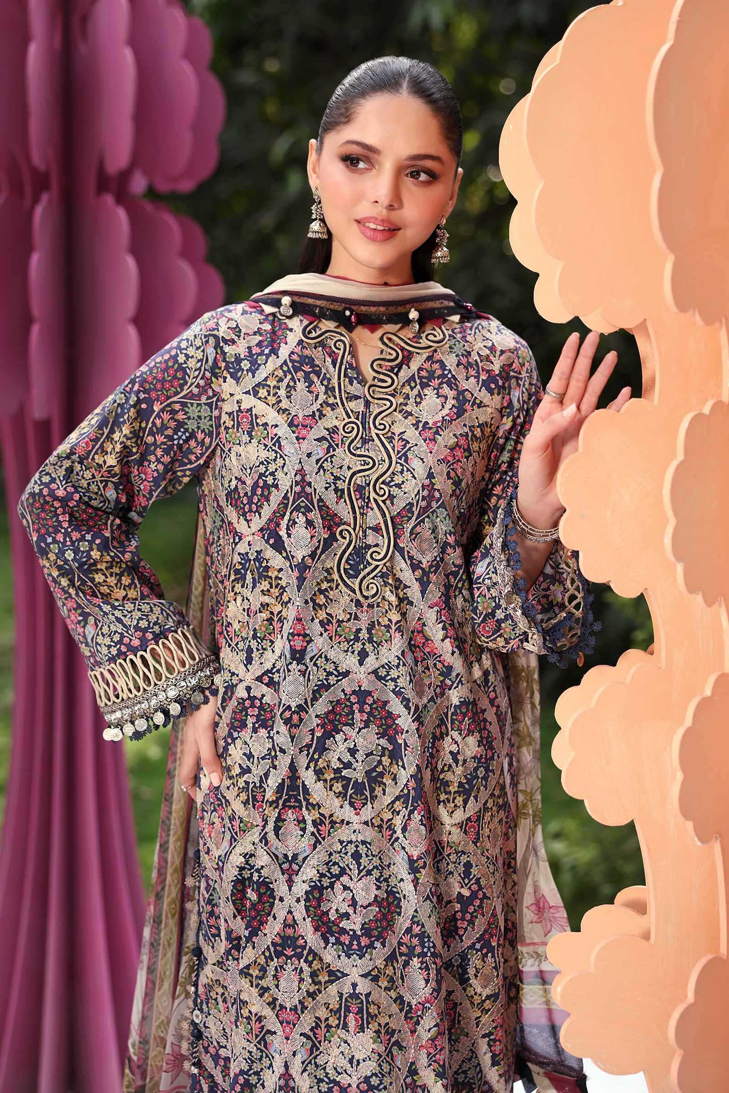 MPT-3003-B | Maria B  | Mprints Sun Club Eid Edit Lawn Collection 2026