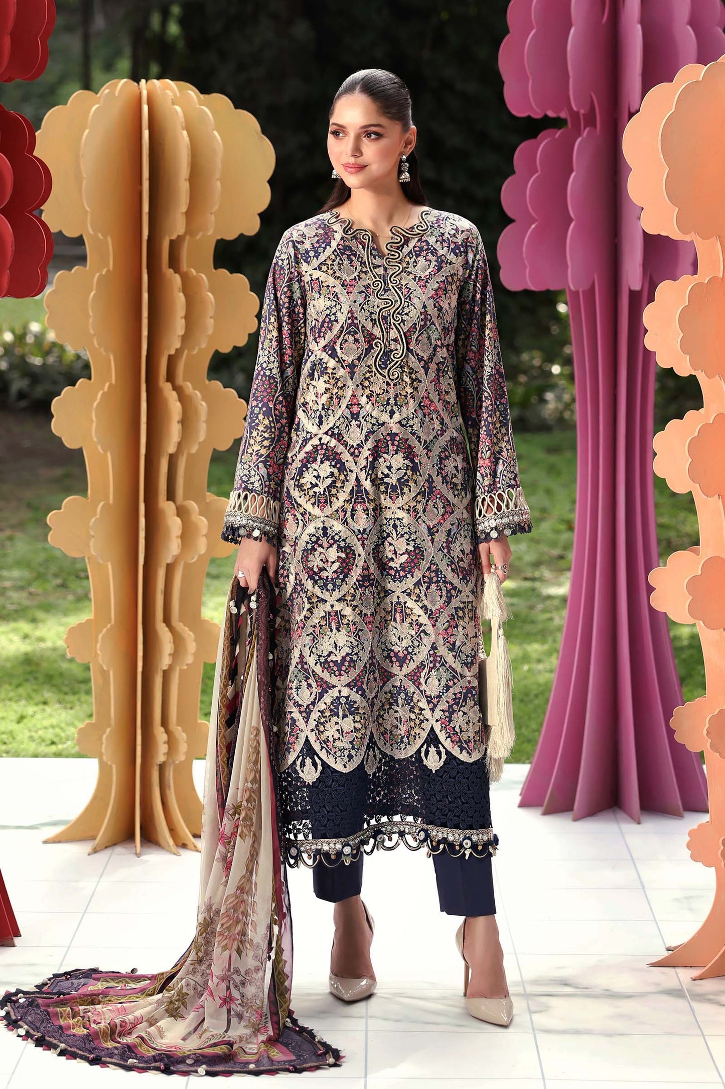 MPT-3003-B | Maria B  | Mprints Sun Club Eid Edit Lawn Collection 2026