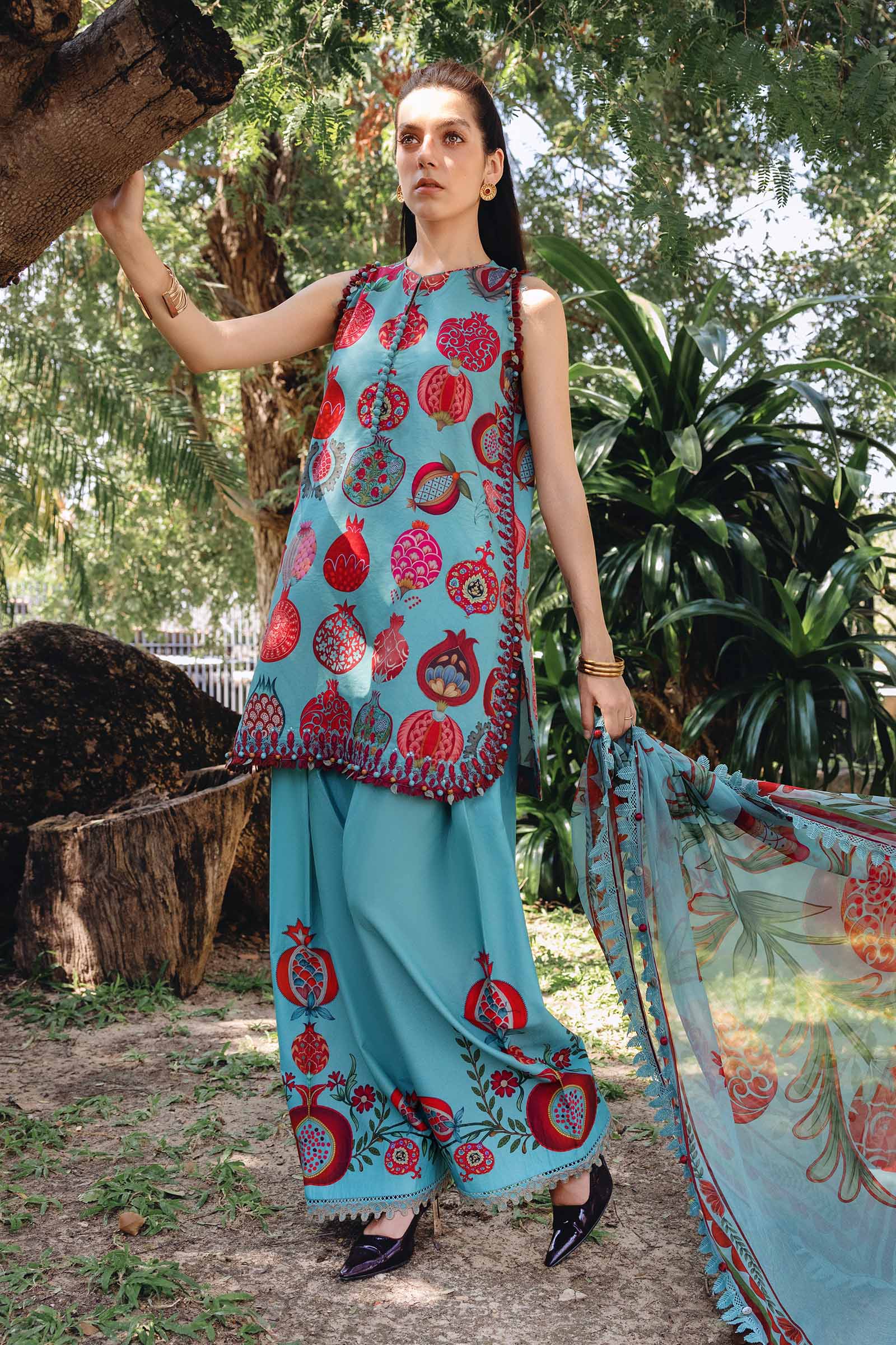 MPT-2903-B | Maria B |Safari Scape Mprints Spring Summer Lawn  Collection 2026