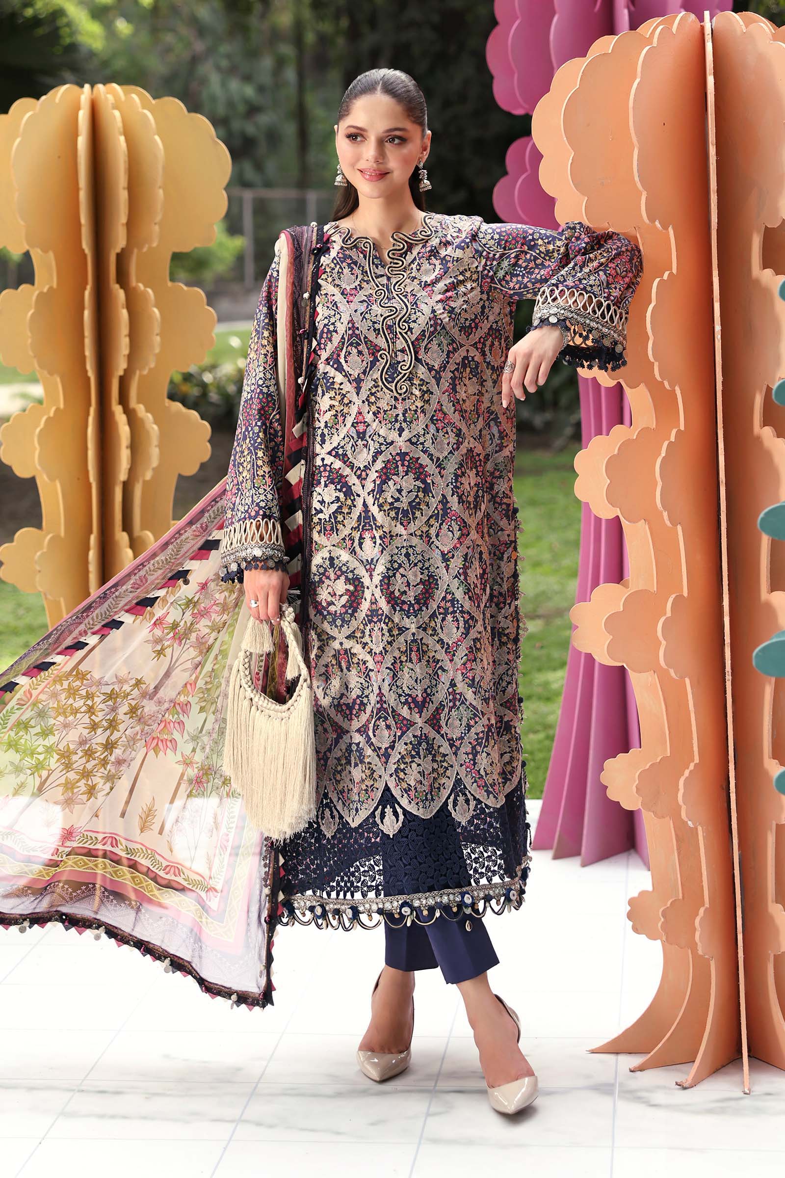 MPT-3003-B | Maria B  | Mprints Sun Club Eid Edit Lawn Collection 2026