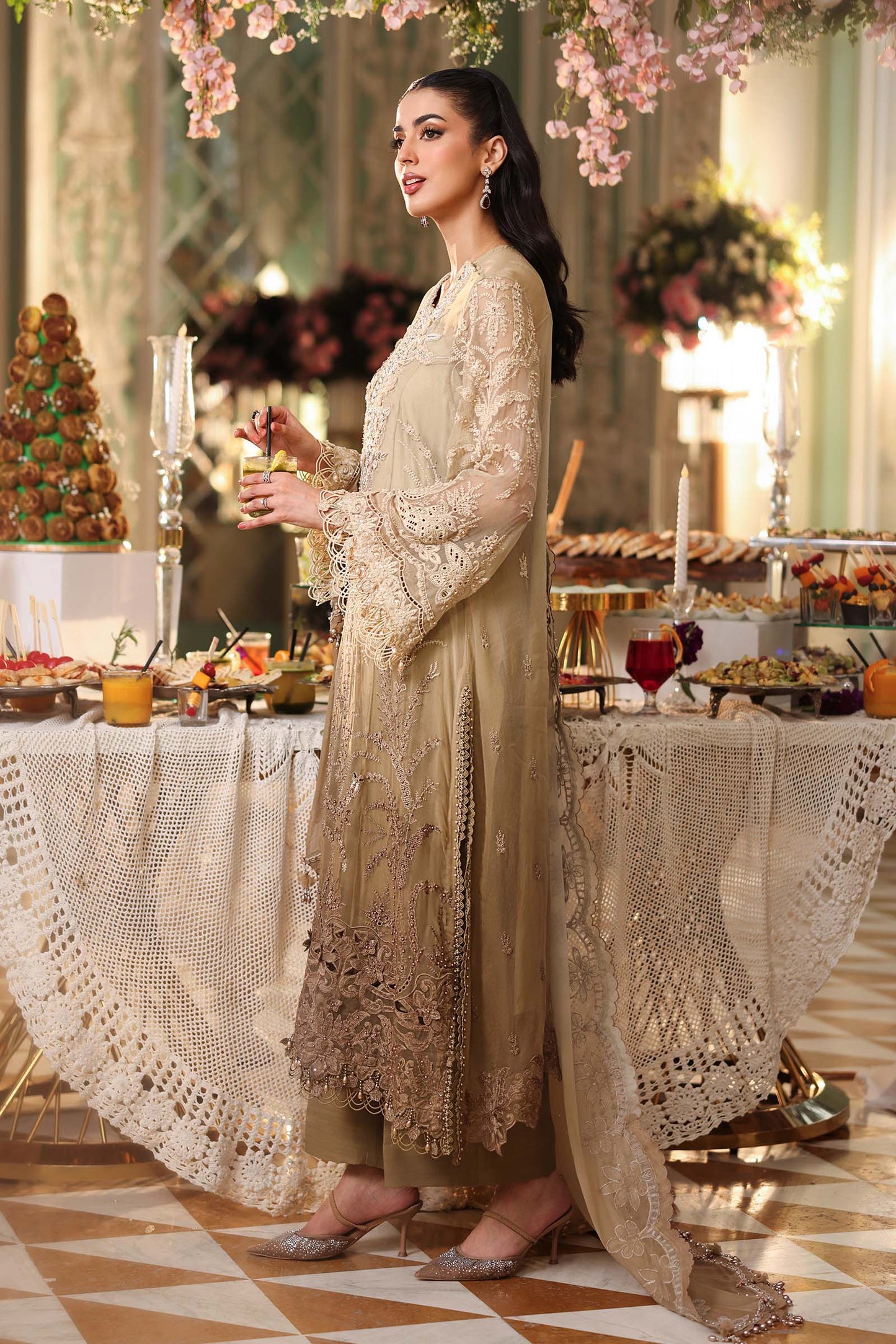 MPC-26-103 | Maria B | Tea Affair Embroidered Luxury Chiffon Collection 2026