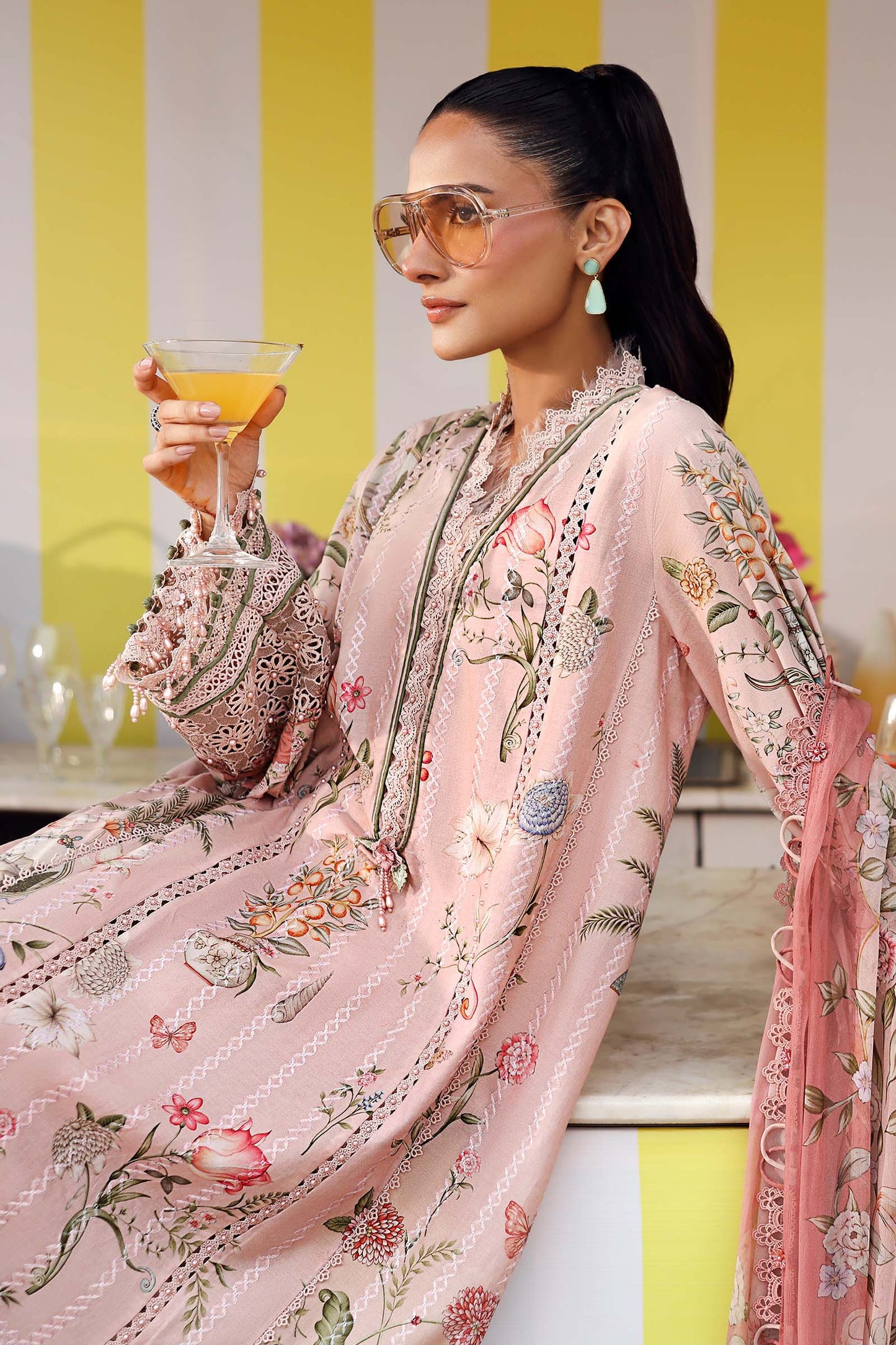 MPT-3004-A | Maria B  | Mprints Sun Club Eid Edit Lawn Collection 2026