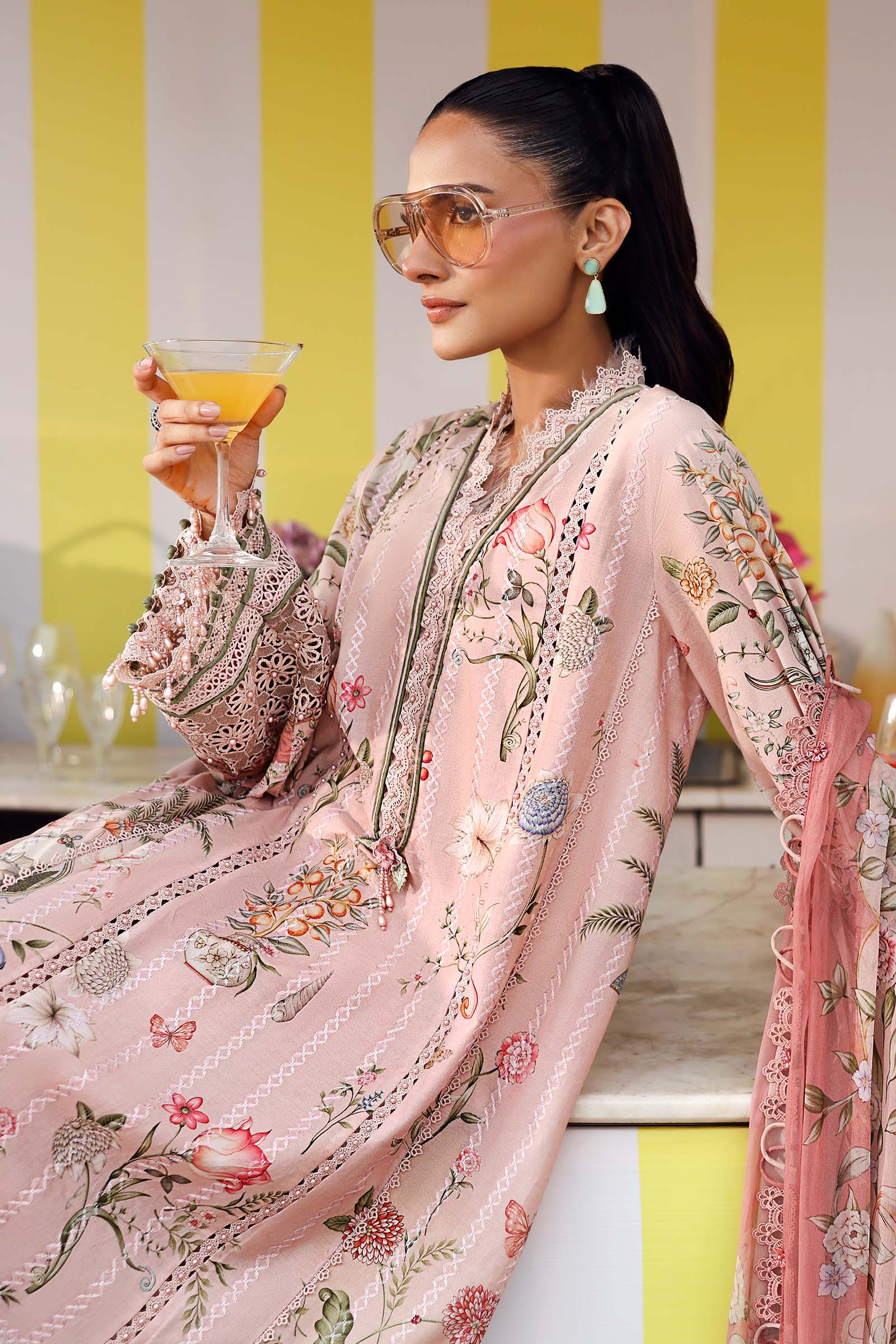 MPT-3004-A | Maria B  | Mprints Sun Club Eid Edit Lawn Collection 2026