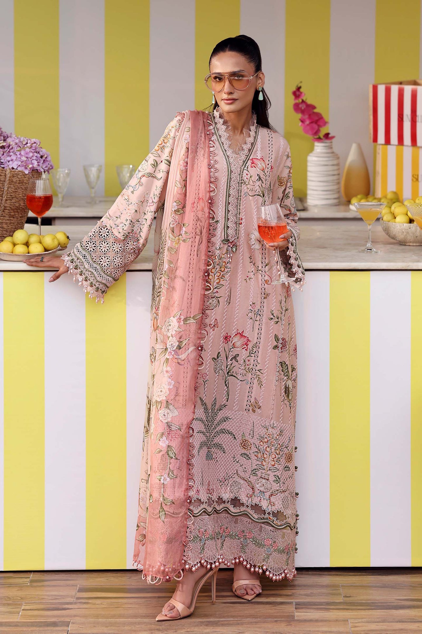 MPT-3004-A | Maria B  | Mprints Sun Club Eid Edit Lawn Collection 2026