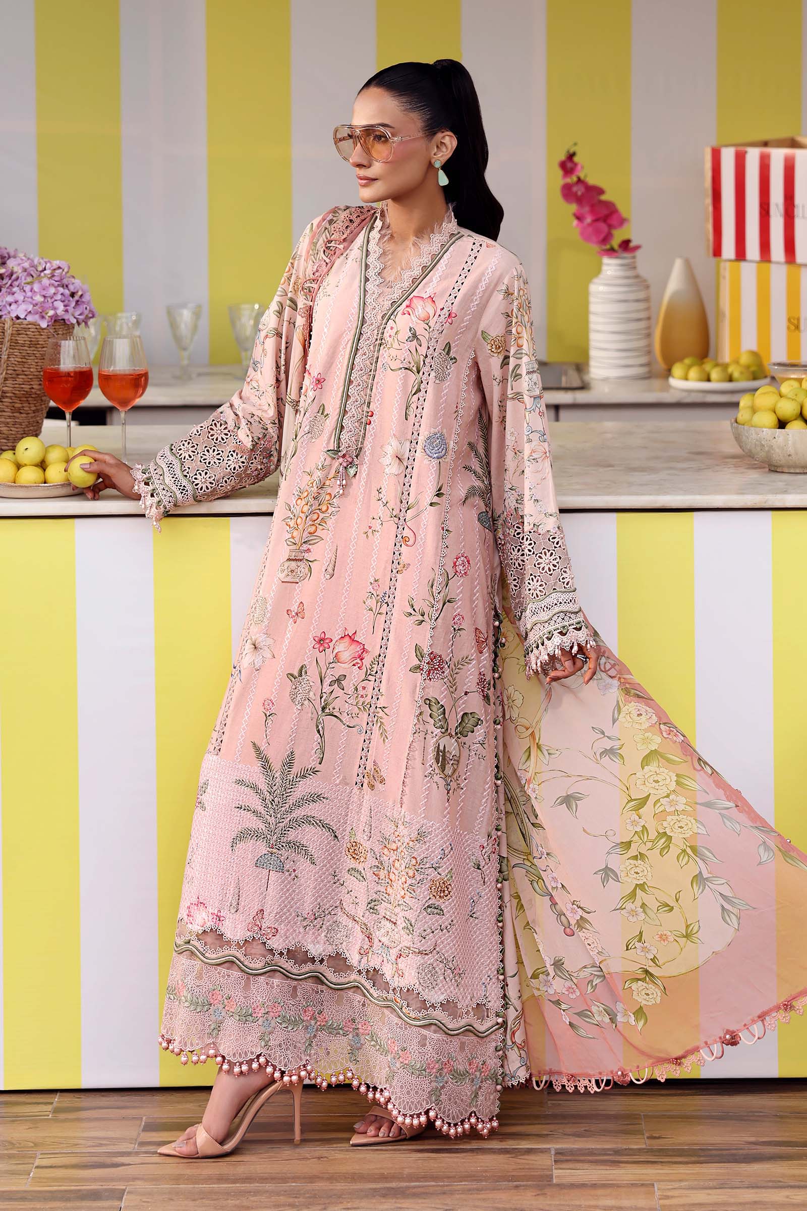 MPT-3004-A | Maria B  | Mprints Sun Club Eid Edit Lawn Collection 2026